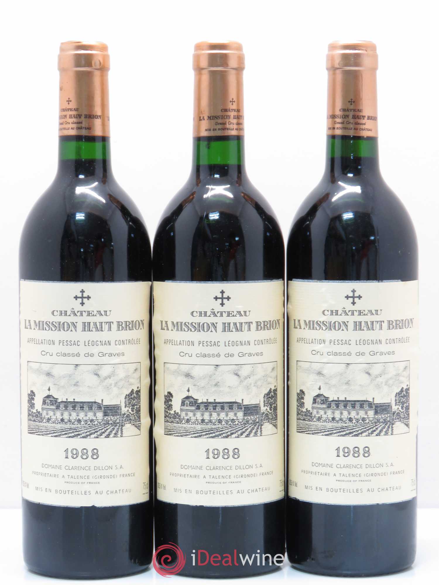 Château la Mission Haut-Brion Cru Classé de Graves 1988 - Lotto di 12 bottiglie - 3