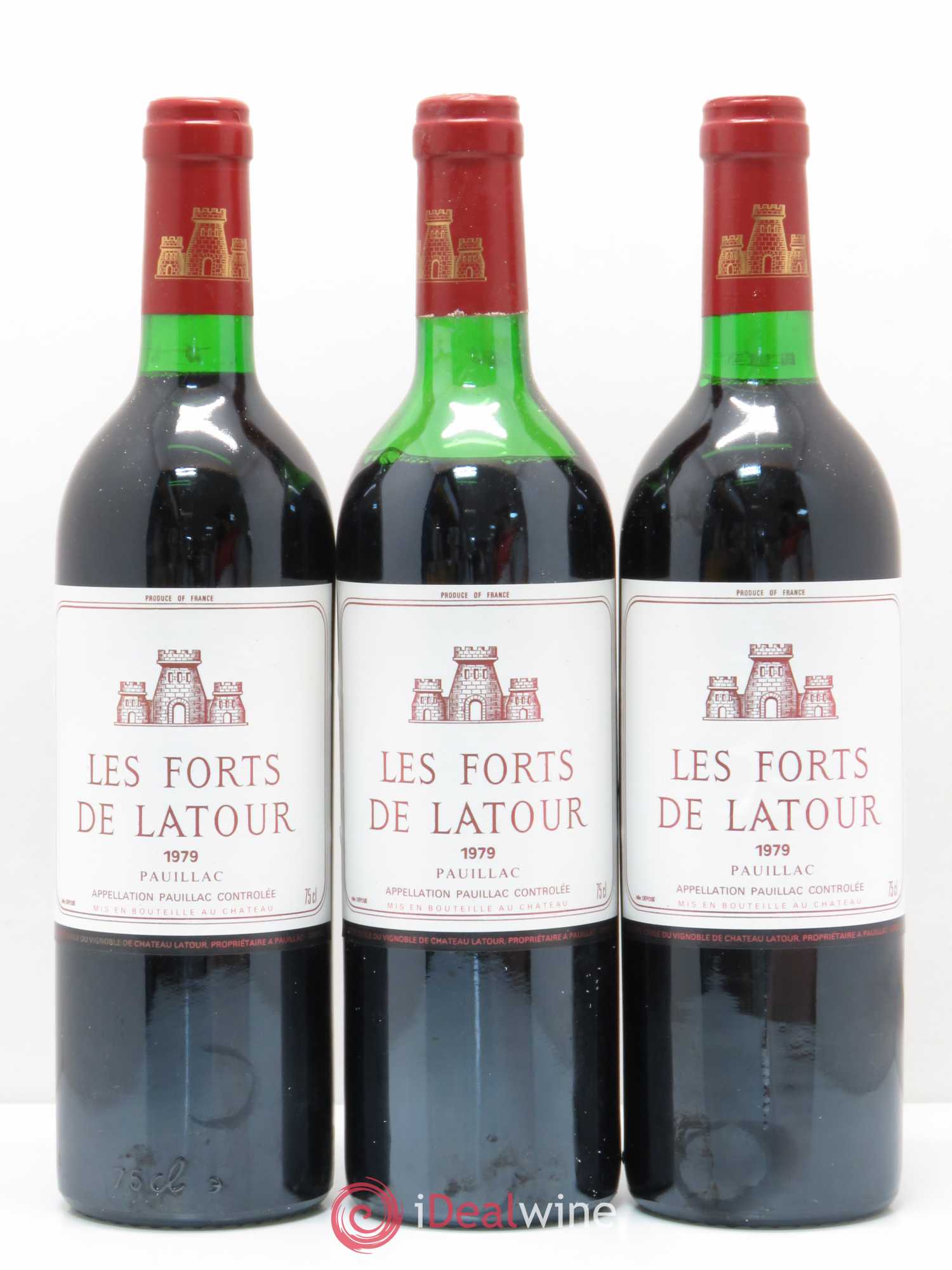 Les Forts de Latour Second Vin 1979 - Lot de 3 bouteilles - 0