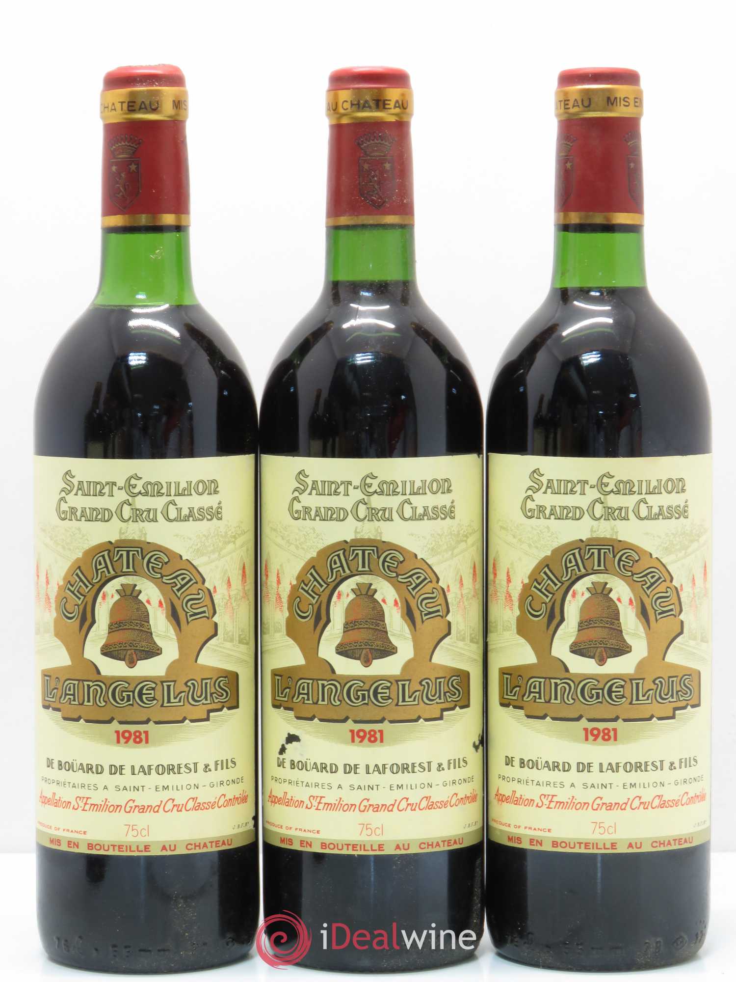 Château Angélus 1er Grand Cru Classé A 1981 - Lot de 6 bouteilles - 1