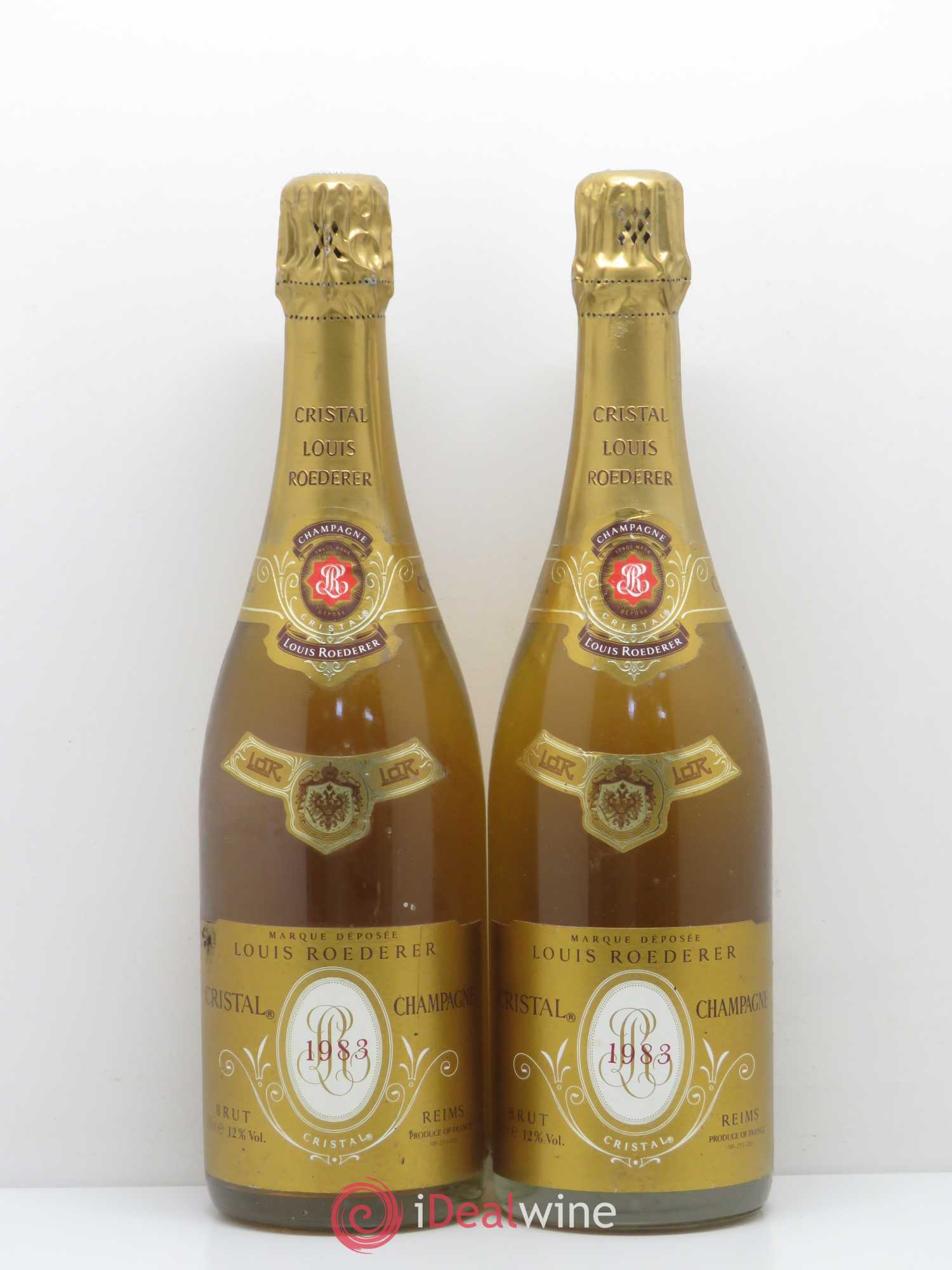 Cristal Louis Roederer 1983 - Lot de 2 bouteilles - 0