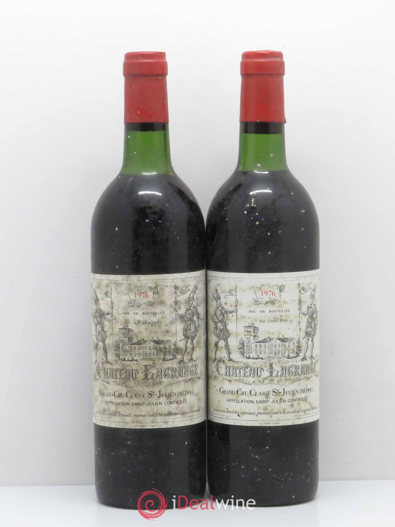 Château Lagrange 3ème Grand Cru Classé 1976 - Lot de 2 bouteilles - 0