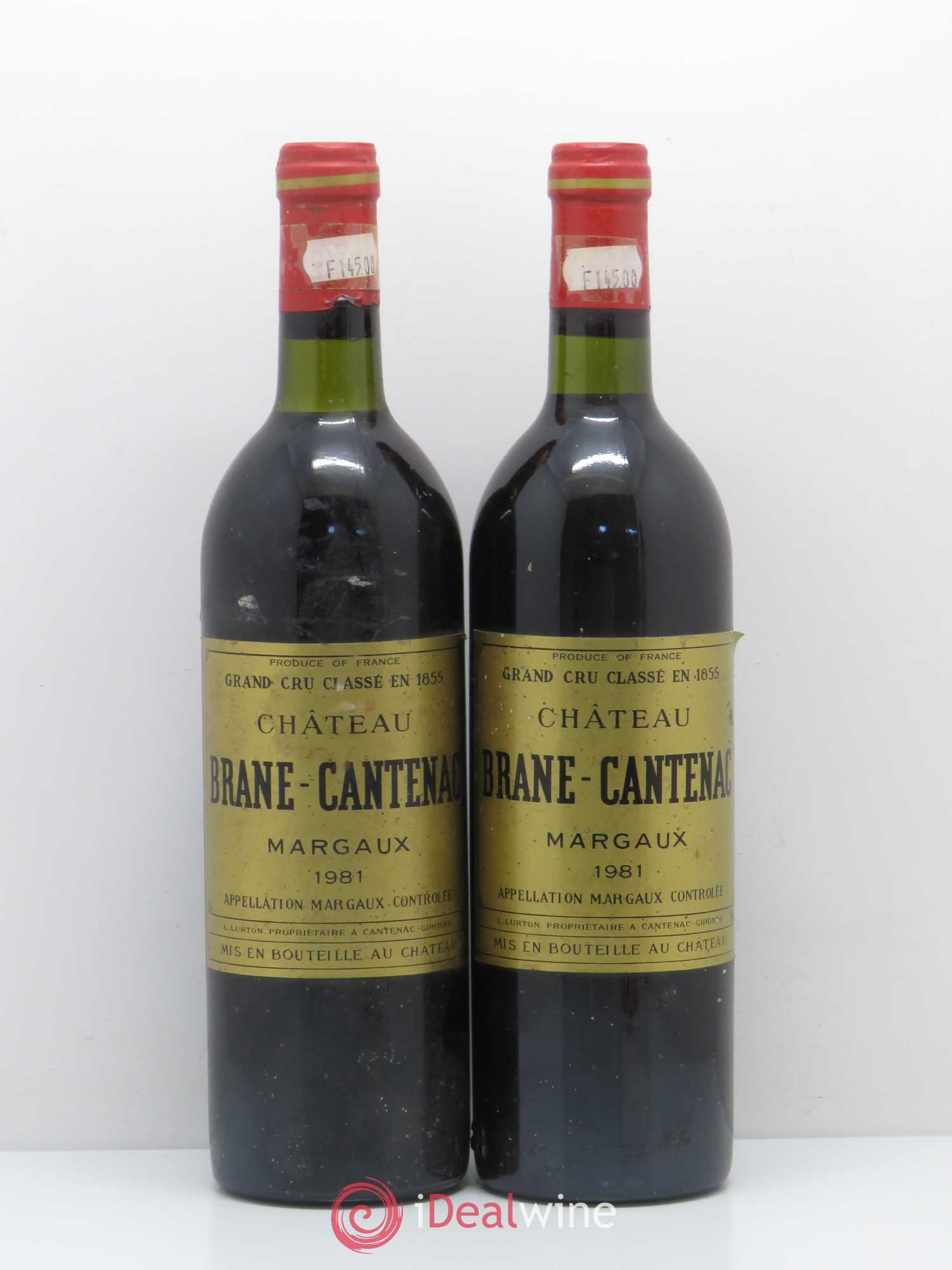 Château Brane Cantenac 2ème Grand Cru Classé 1981 - Lot de 2 bouteilles - 0