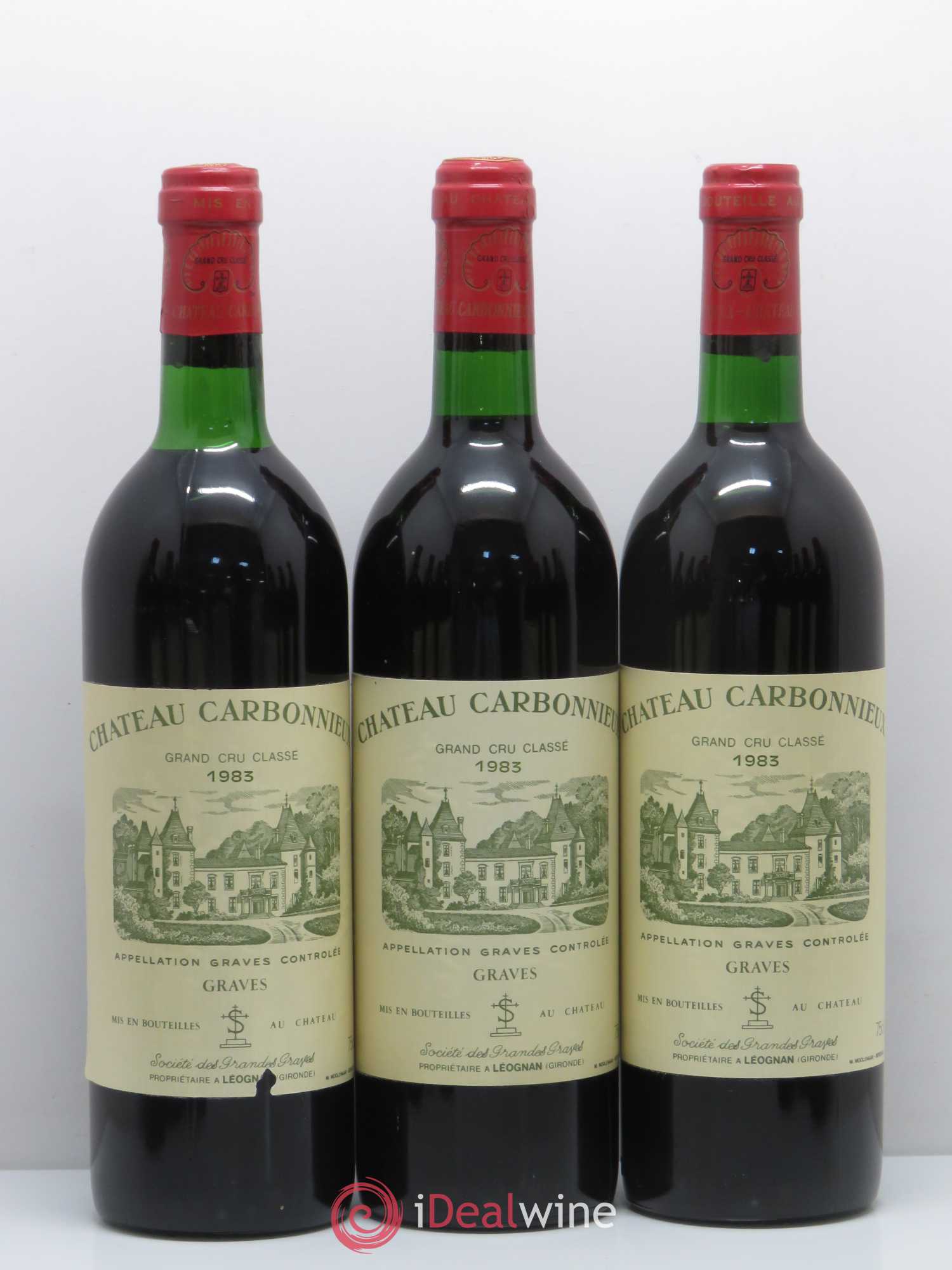 Château Carbonnieux Cru Classé de Graves 1983 - Lot de 12 bouteilles - 1