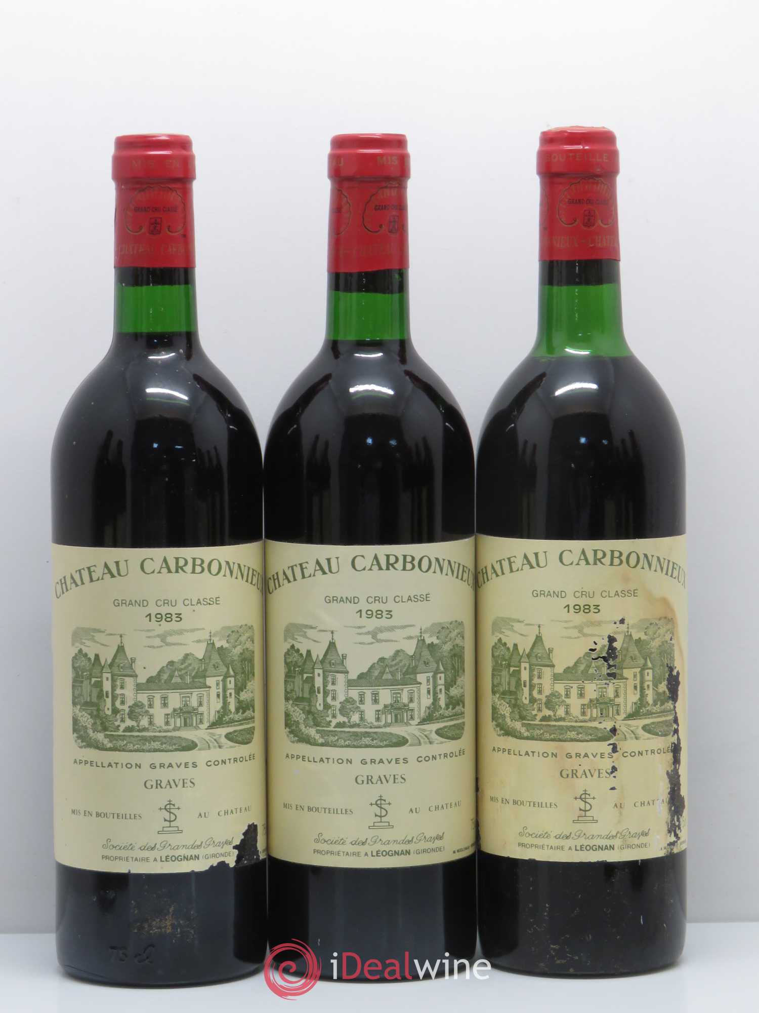 Château Carbonnieux Cru Classé de Graves 1983 - Lot de 12 bouteilles - 2