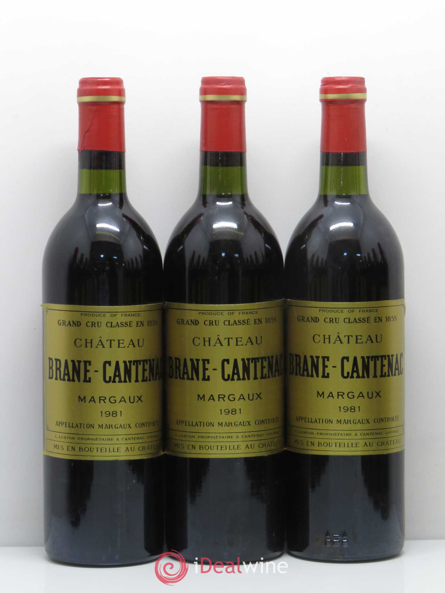 Château Brane Cantenac 2ème Grand Cru Classé 1981 - Lot de 12 bouteilles - 1