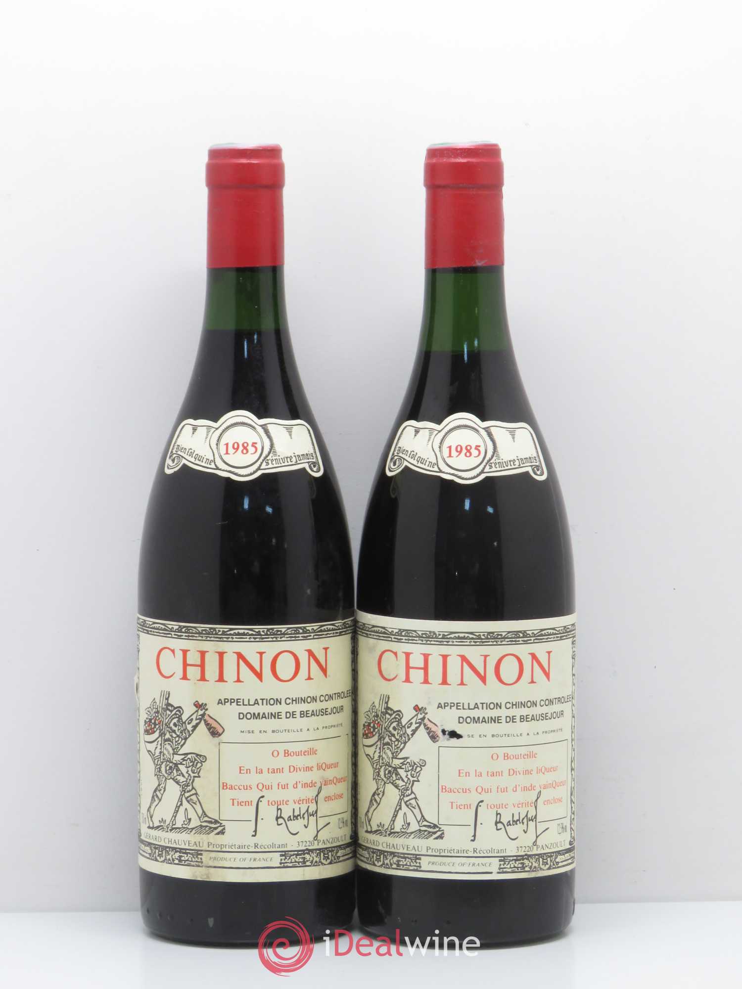 Chinon Domaine Beausejour 1985 - Posten von 2 Flaschen - 0