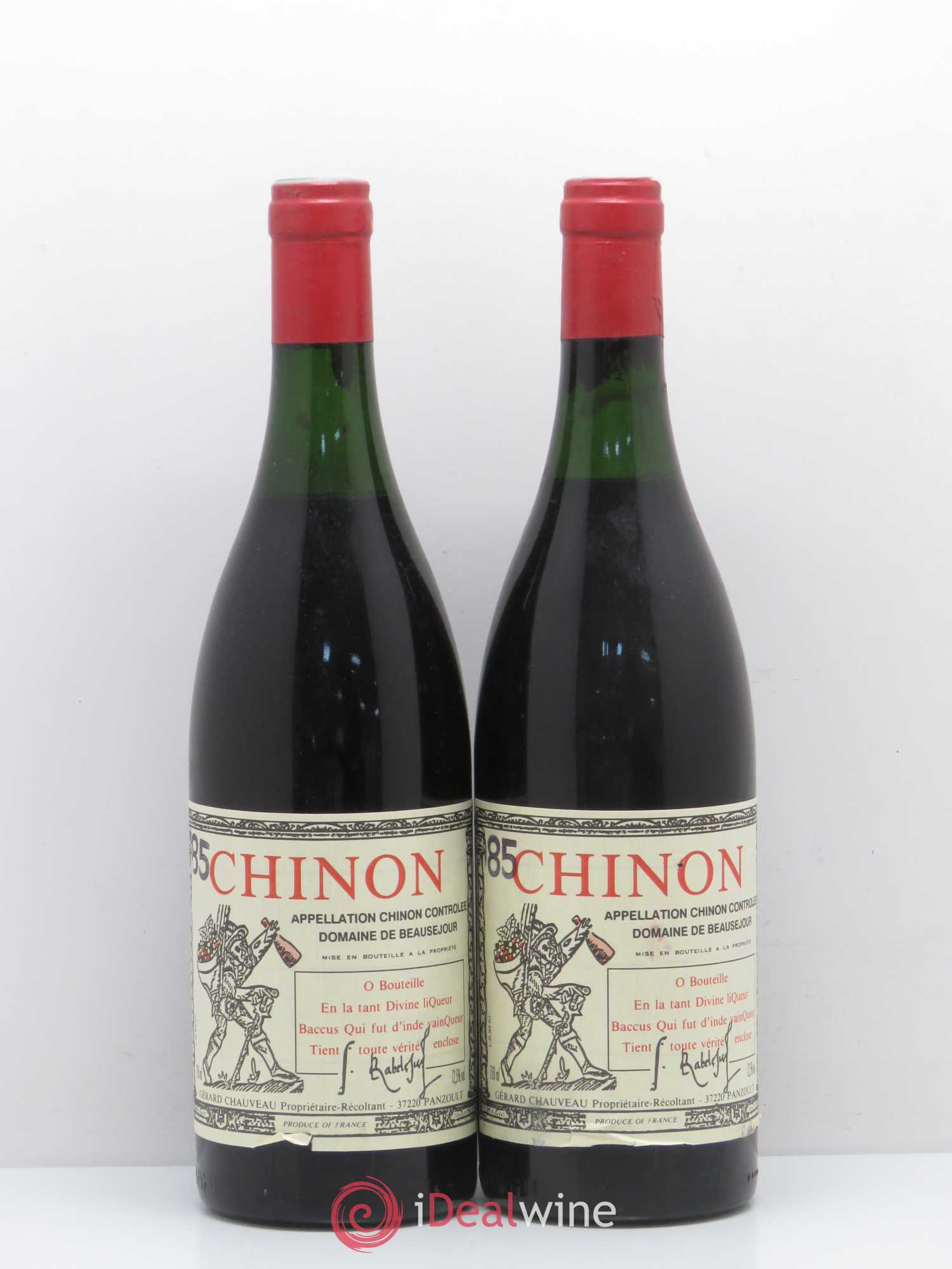 Chinon Domaine Beausejour 1985 - Posten von 2 Flaschen - 0