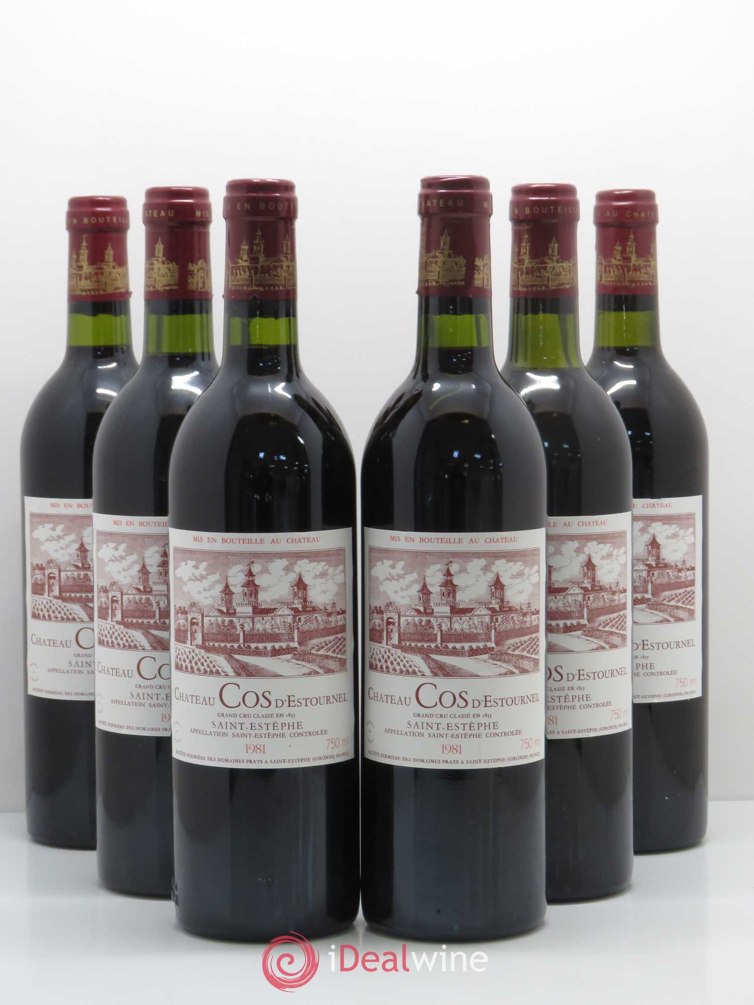Cos d'Estournel 2ème Grand Cru Classé 1981 - Lot de 6 bouteilles - 0