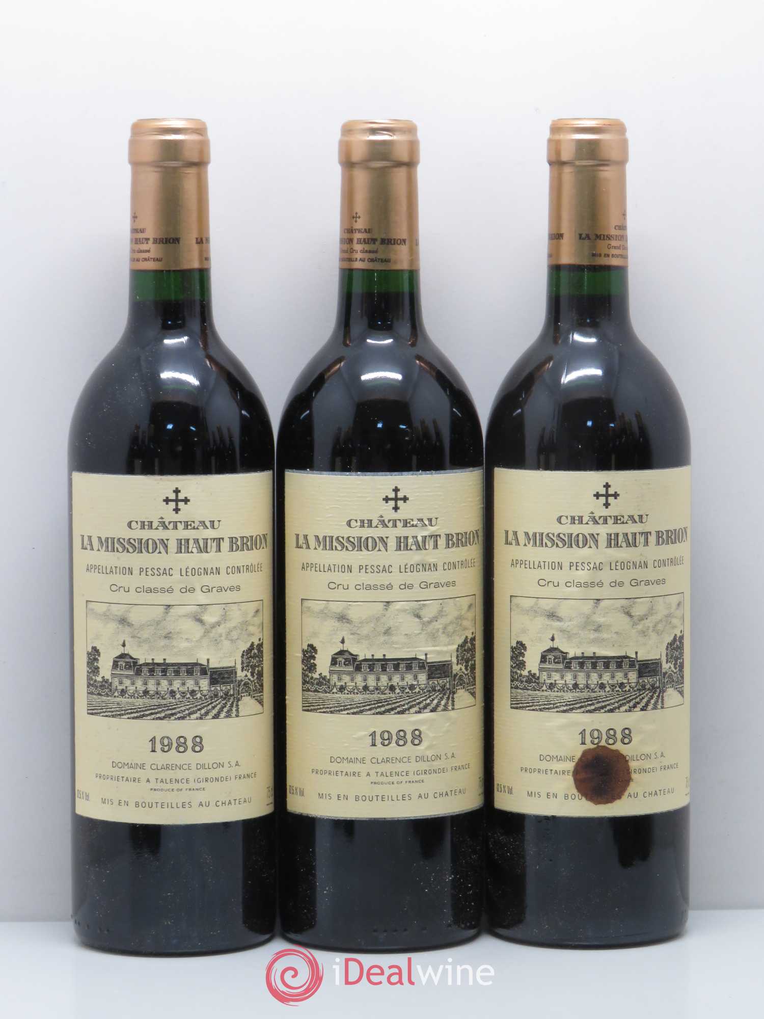 Château la Mission Haut-Brion Cru Classé de Graves 1988 - Lotto di 12 bottiglie - 1