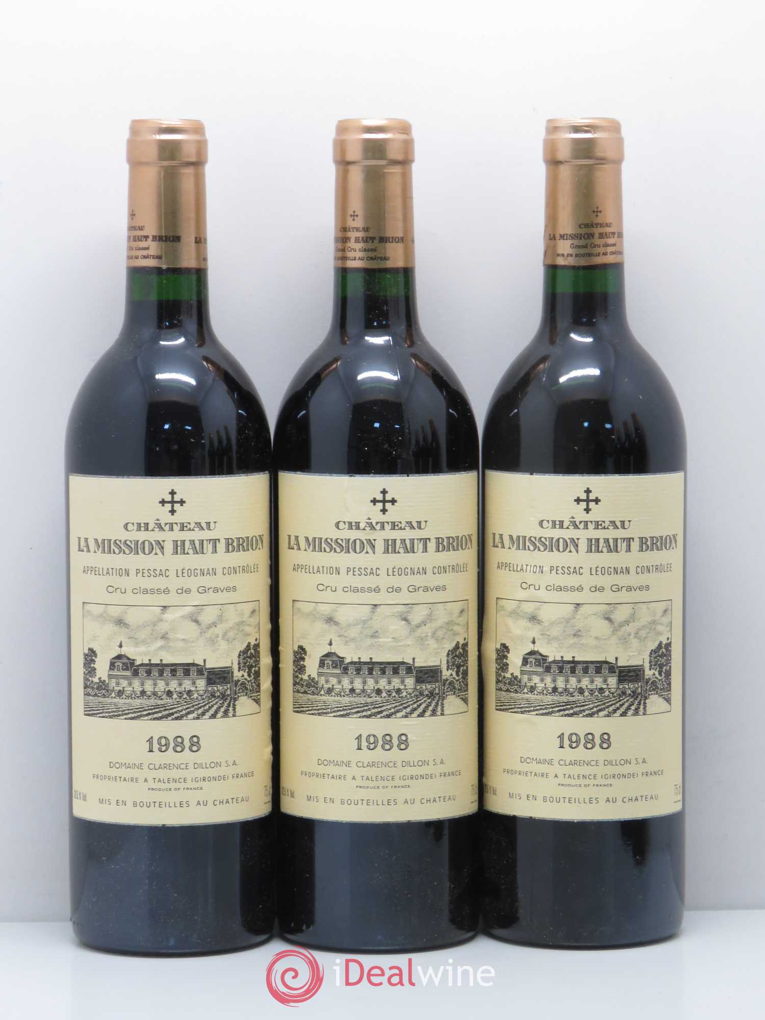 Château la Mission Haut-Brion Cru Classé de Graves 1988 - Lotto di 12 bottiglie - 3
