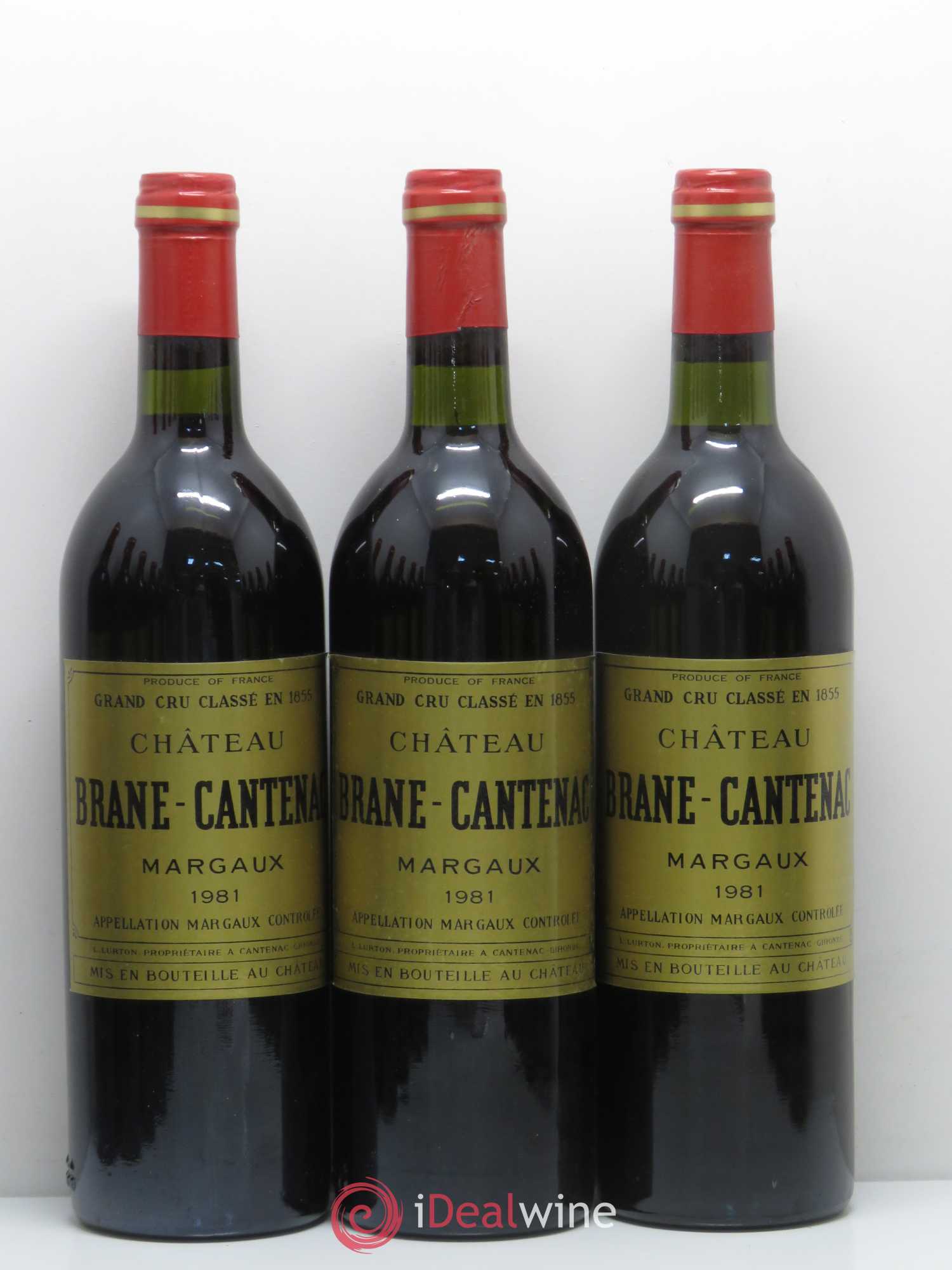 Château Brane Cantenac 2ème Grand Cru Classé 1981 - Lot de 12 bouteilles - 1