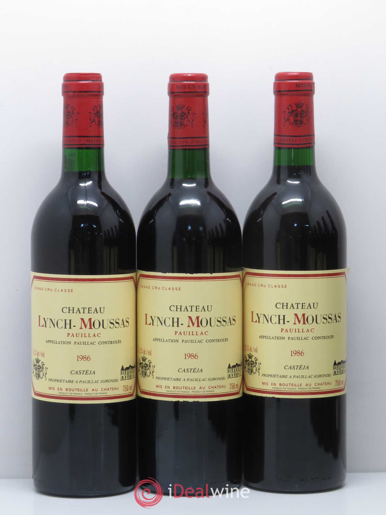 Château Lynch Moussas 5ème Grand Cru Classé 1986 - Lot de 12 bouteilles - 2