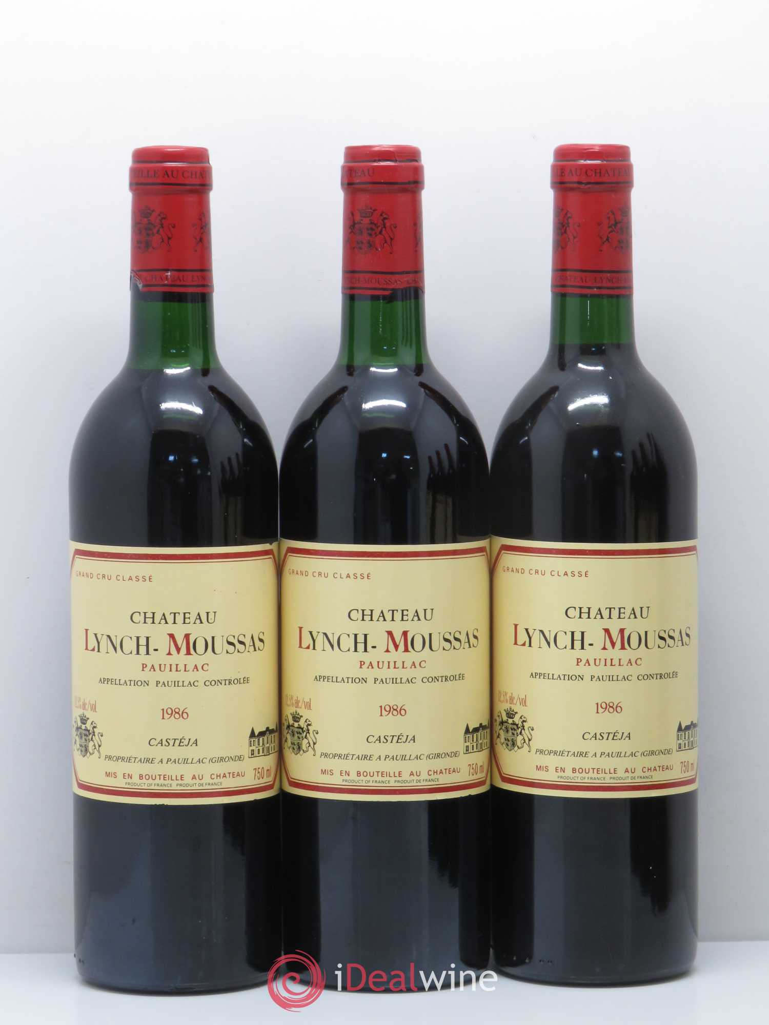 Château Lynch Moussas 5ème Grand Cru Classé 1986 - Lot de 12 bouteilles - 3