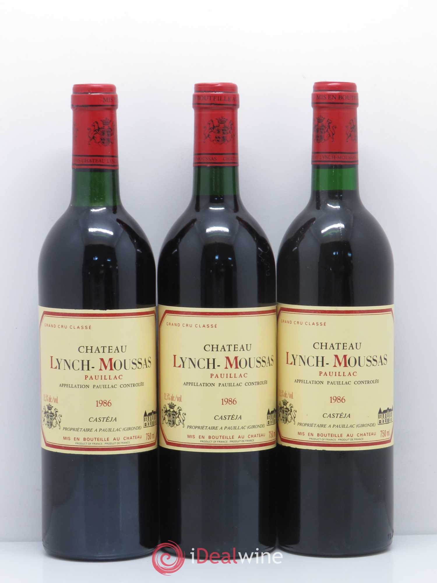 Château Lynch Moussas 5ème Grand Cru Classé 1986 - Lot de 12 bouteilles - 4