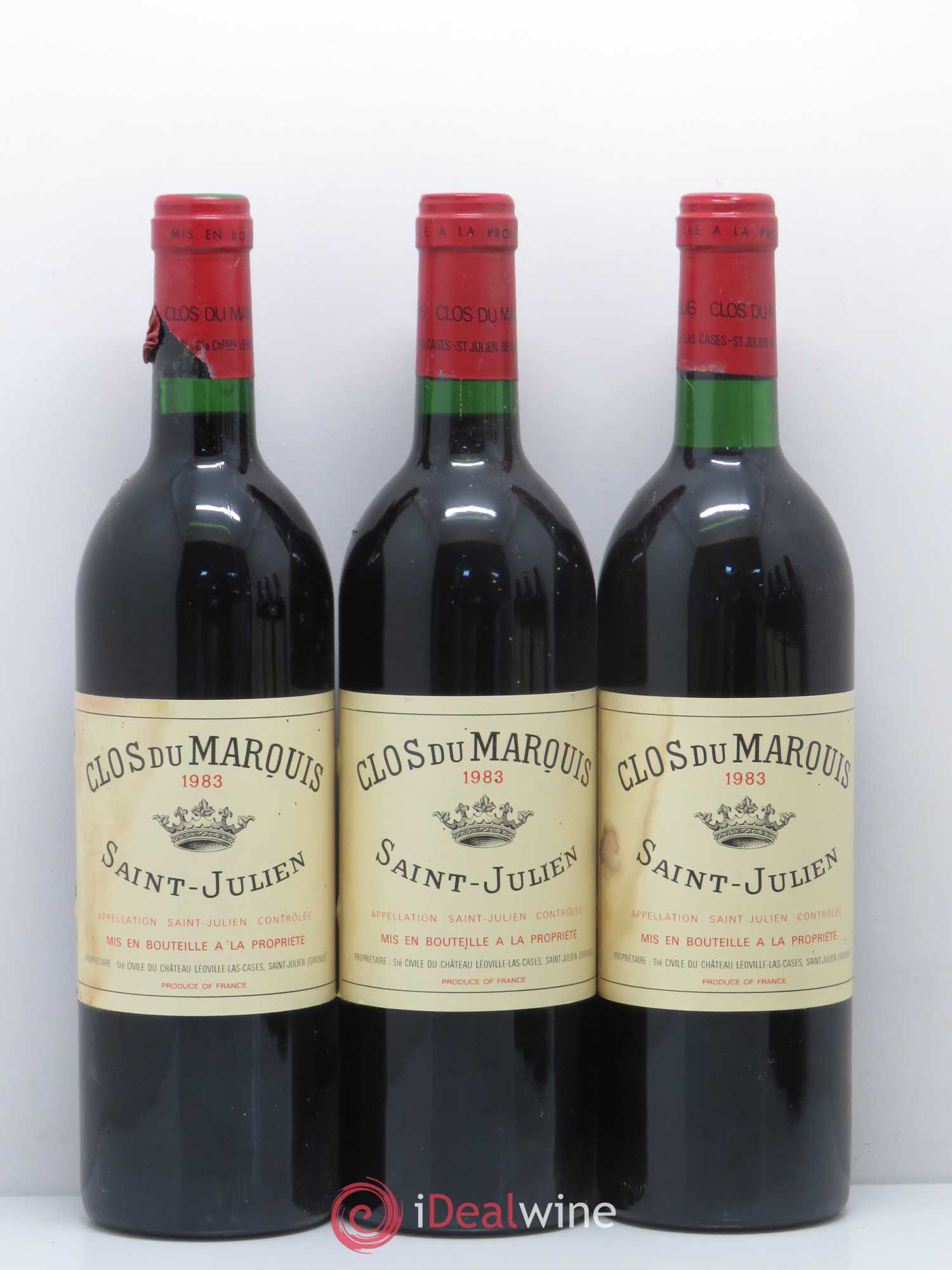 Clos du Marquis 1983 - Lot de 6 bouteilles - 1