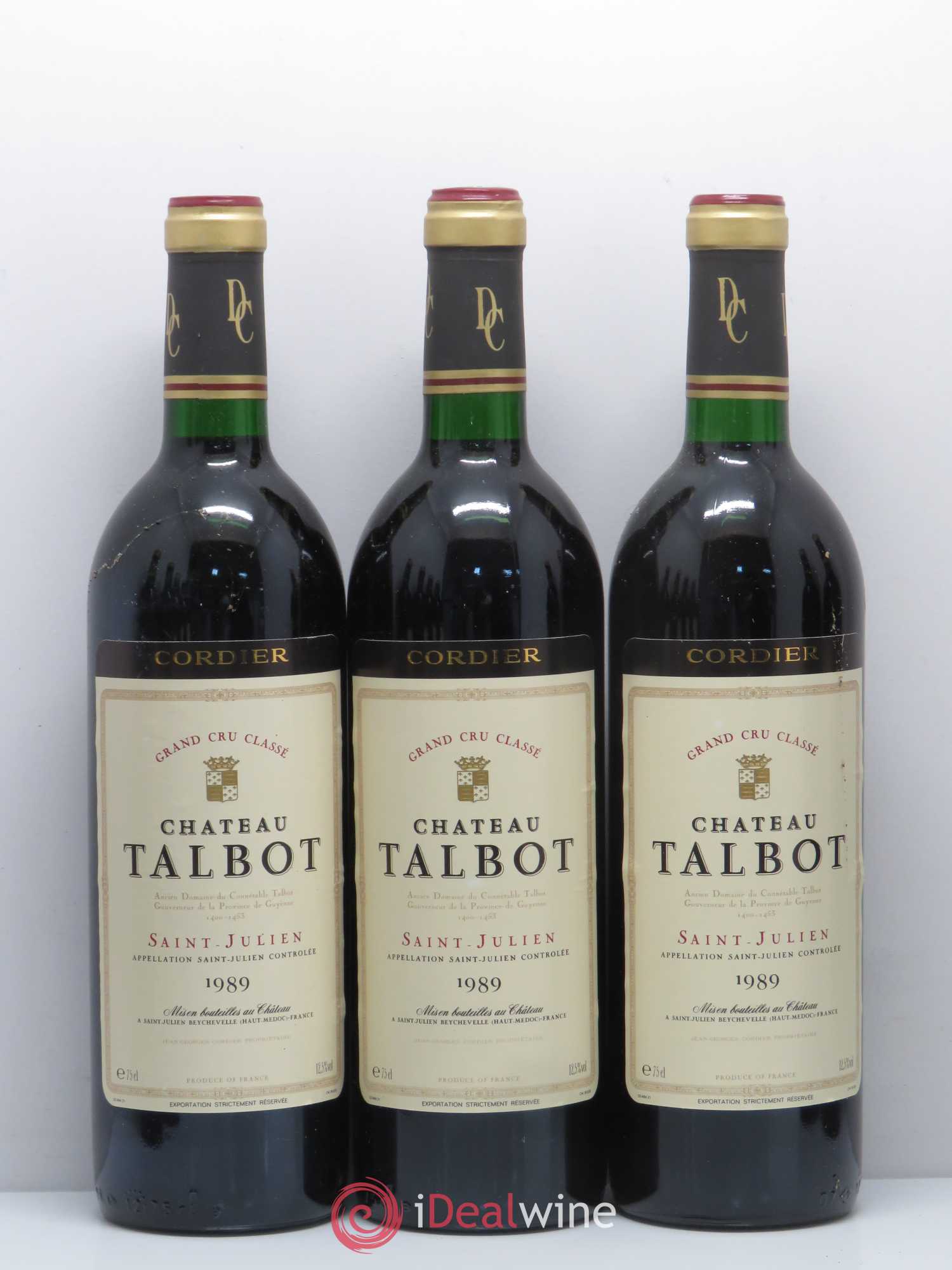 Château Talbot 4ème Grand Cru Classé 1989 - Lot de 12 bouteilles - 2
