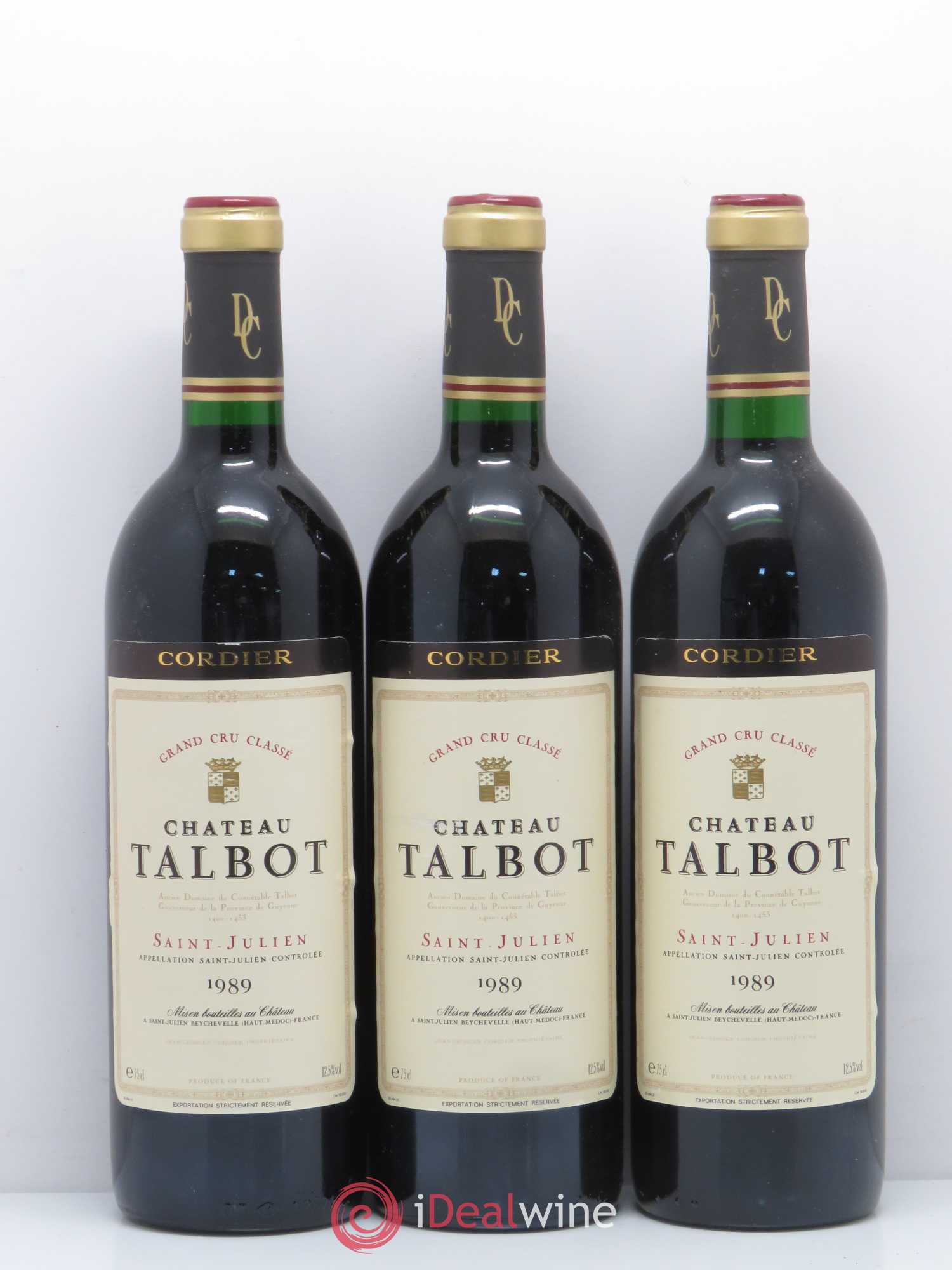 Château Talbot 4ème Grand Cru Classé 1989 - Lot de 12 bouteilles - 4