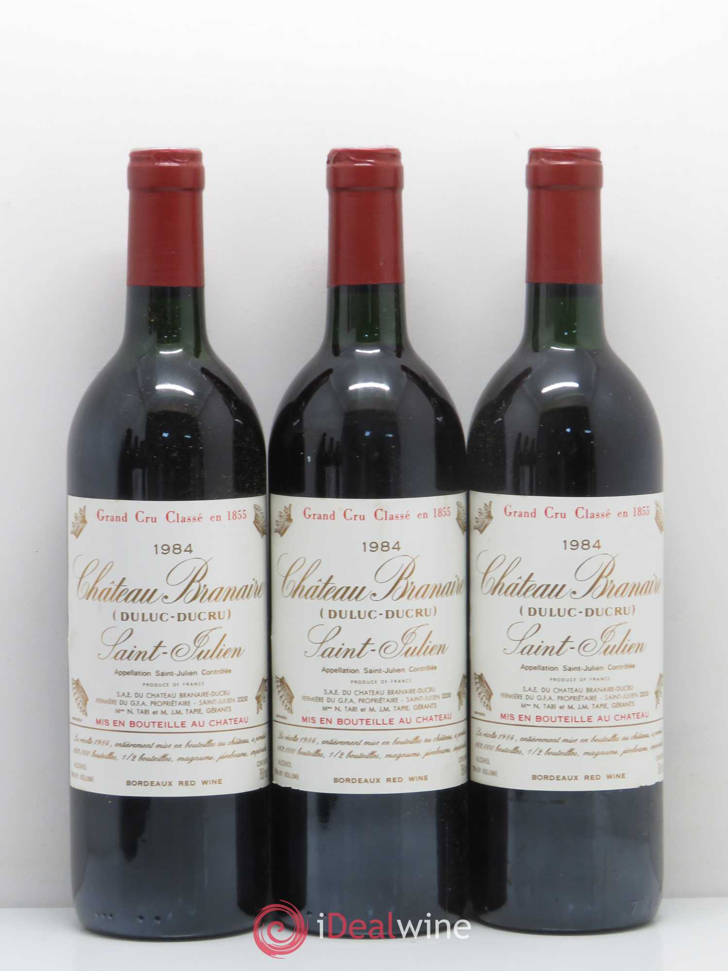 Château Branaire Ducru 4ème Grand Cru Classé 1984 - Lot de 12 bouteilles - 3