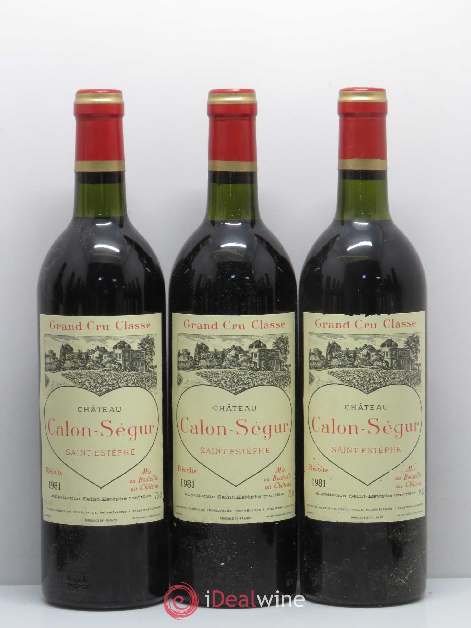 Château Calon Ségur 3ème Grand Cru Classé 1981 - Lot de 12 bouteilles - 1
