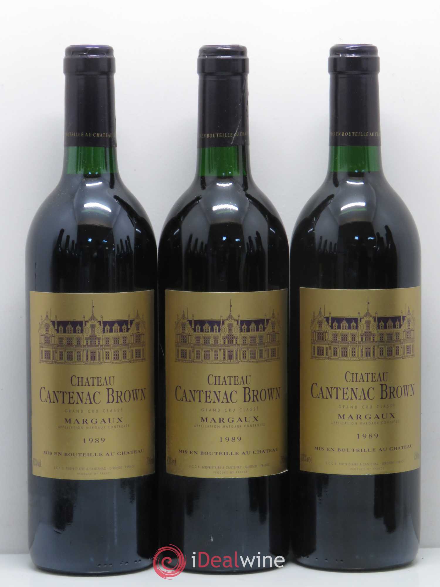 Château Cantenac Brown 3ème Grand Cru Classé 1989 - Lot de 12 bouteilles - 1