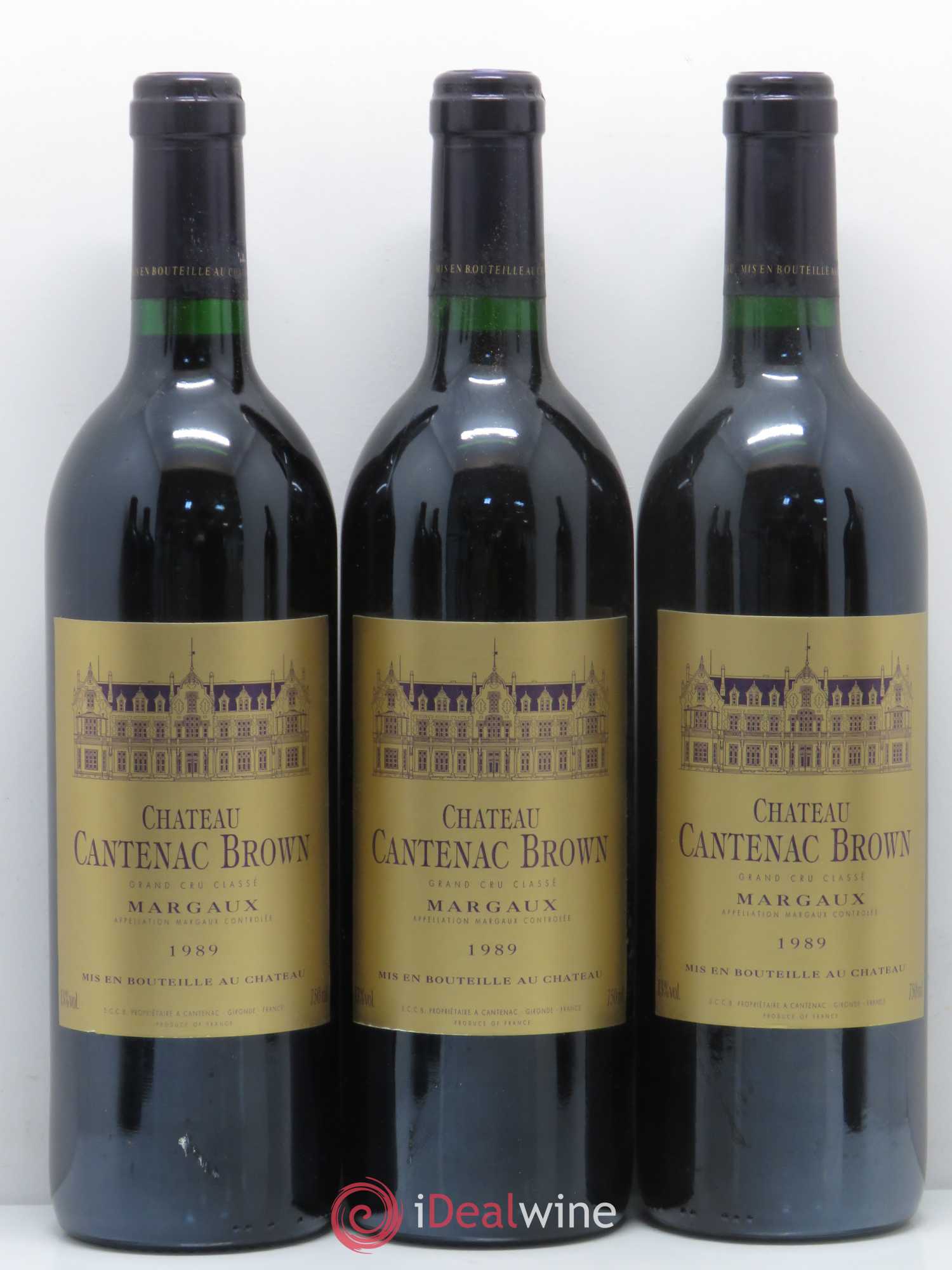 Château Cantenac Brown 3ème Grand Cru Classé 1989 - Lot de 12 bouteilles - 3