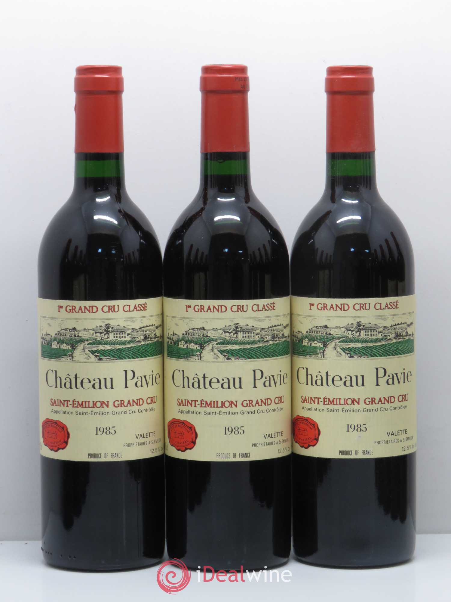 Château Pavie 1er Grand Cru Classé A 1985 - Lot de 12 bouteilles - 1