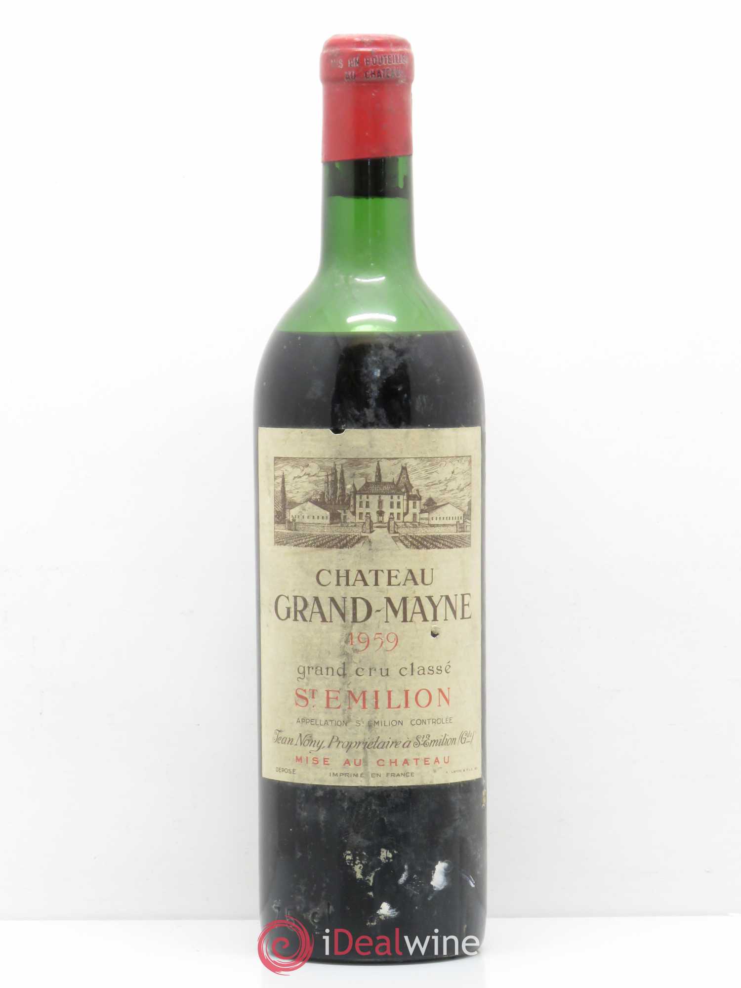 Château Grand Mayne Grand Cru Classé 1959 - Lot de 1 bouteille - 0