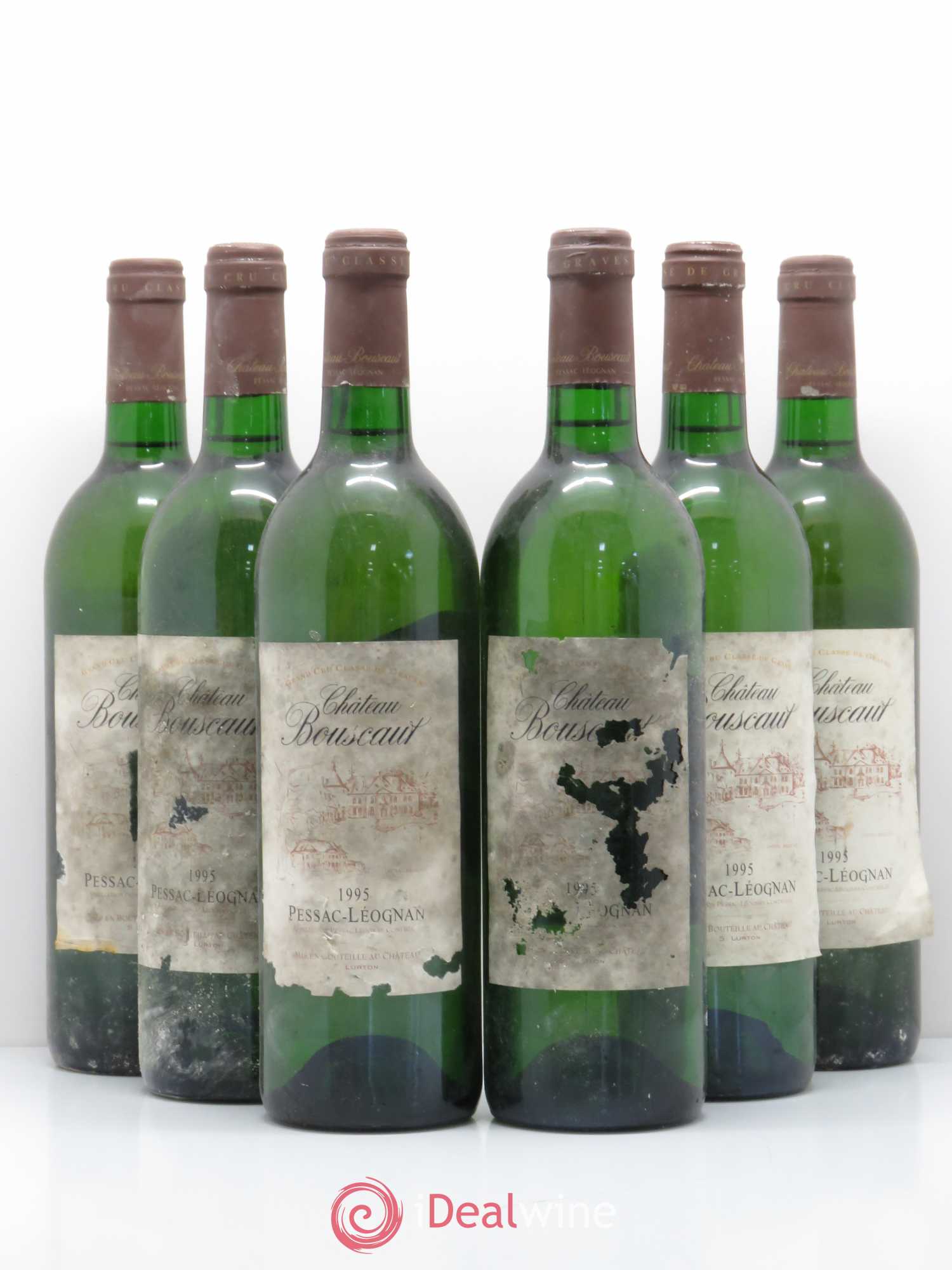 Château Bouscaut Cru Classé de Graves 1995 - Lot de 6 bouteilles - 0