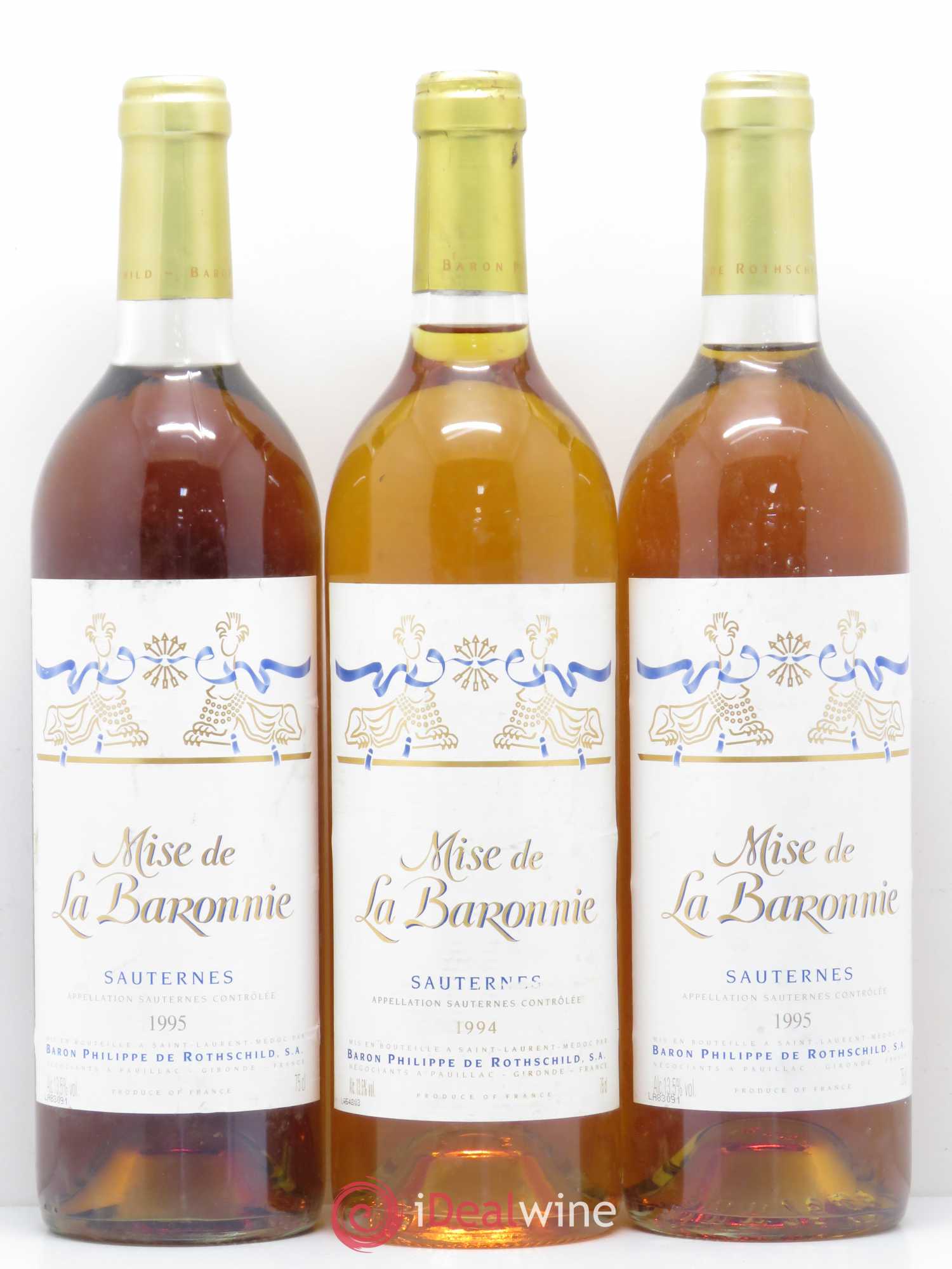 Sauternes Mise de La Baronnie 1995 - Lotto di 12 bottiglie - 1