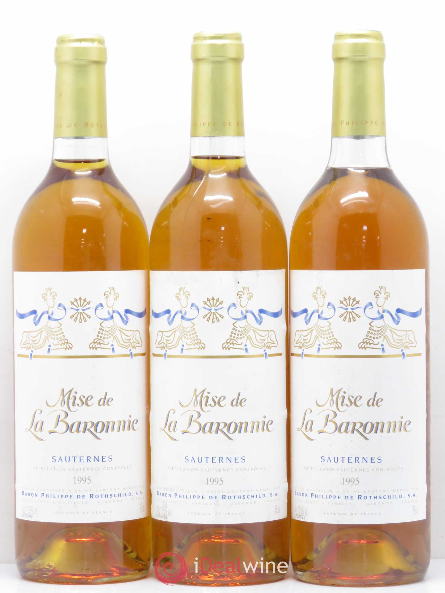 Sauternes Mise de La Baronnie 1995 - Lotto di 12 bottiglie - 2