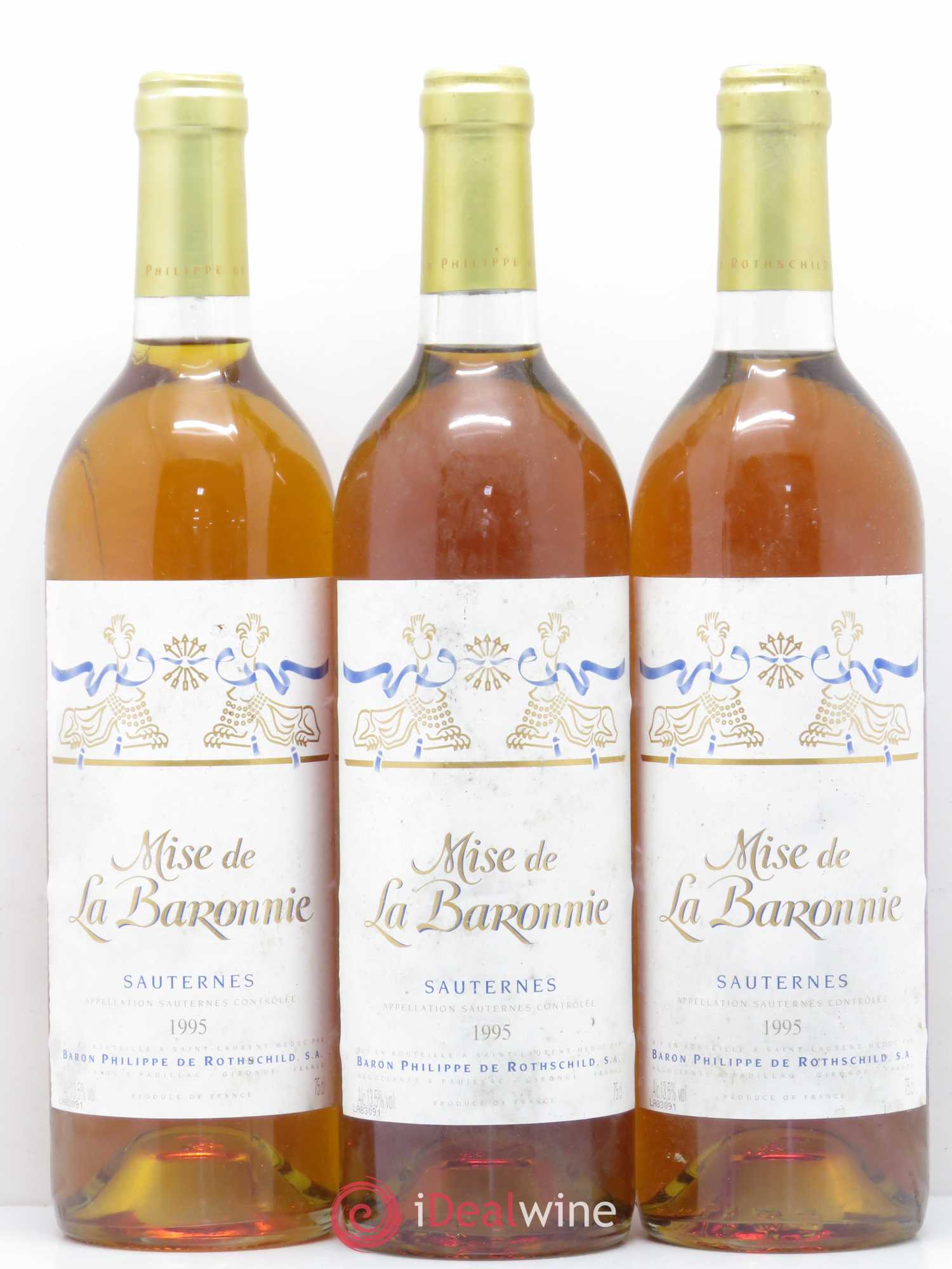 Sauternes Mise de La Baronnie 1995 - Lotto di 12 bottiglie - 3