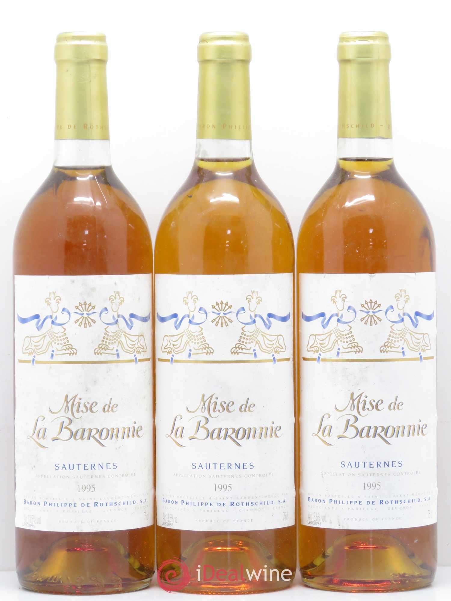 Sauternes Mise de La Baronnie 1995 - Lotto di 12 bottiglie - 4
