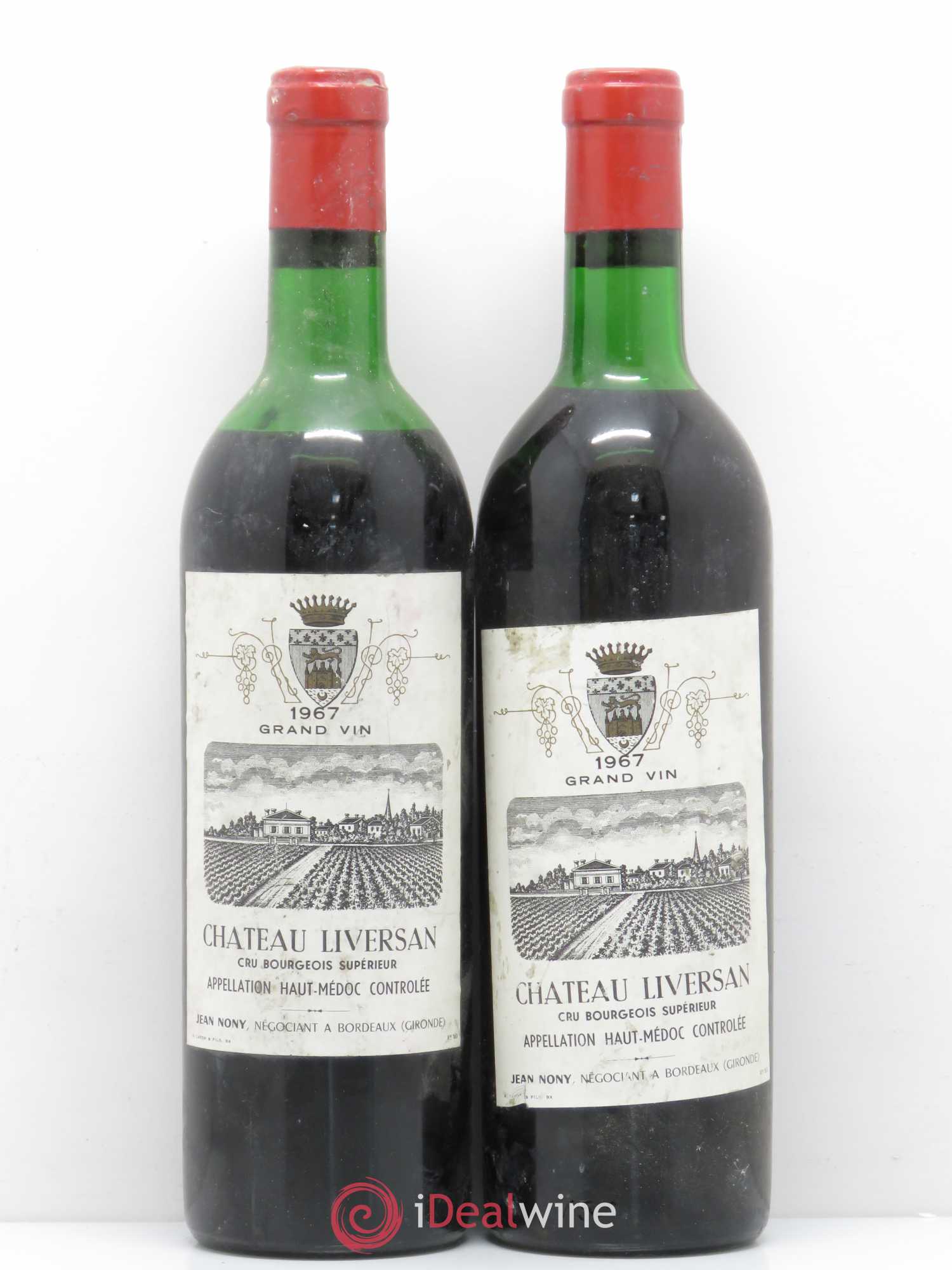 Château Liversan Cru Bourgeois 1967 - Lot de 2 bouteilles - 0