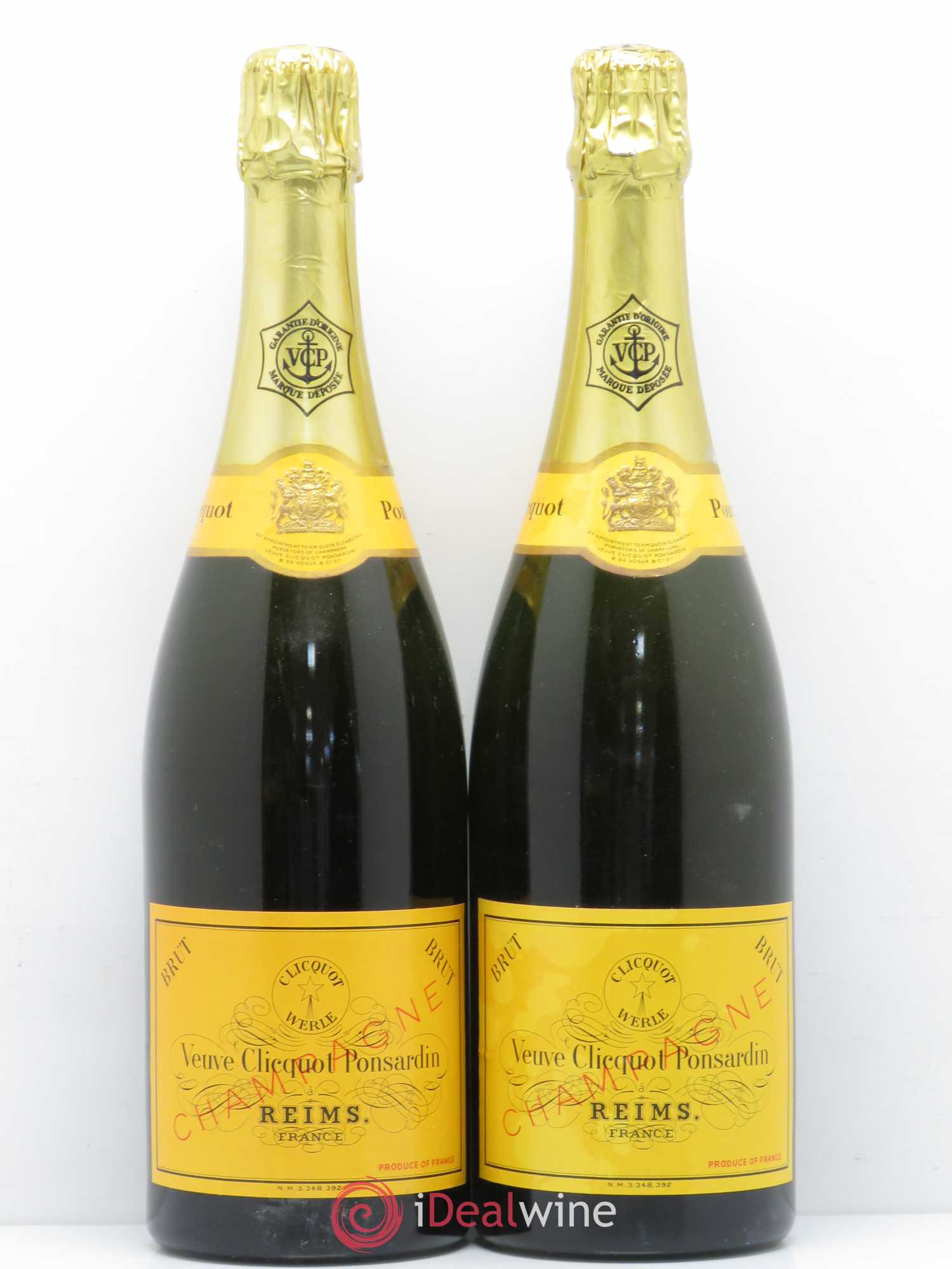 Champagne Veuve Clicquot Ponsardin Brut - Posten von 2 Flaschen - 0
