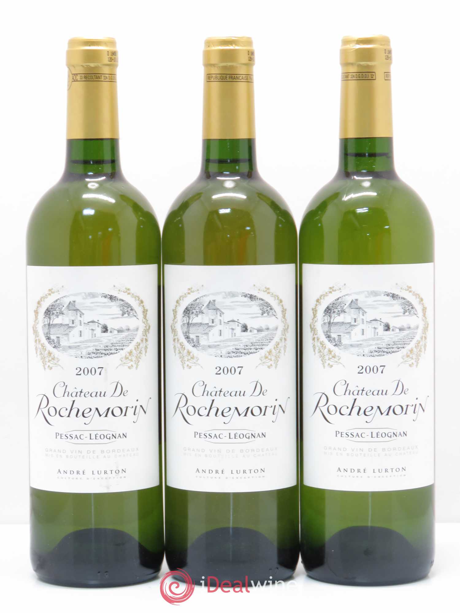 Château de Rochemorin (senza prezzo di riserva) 2007 - Lotto di 3 bottiglie - 0