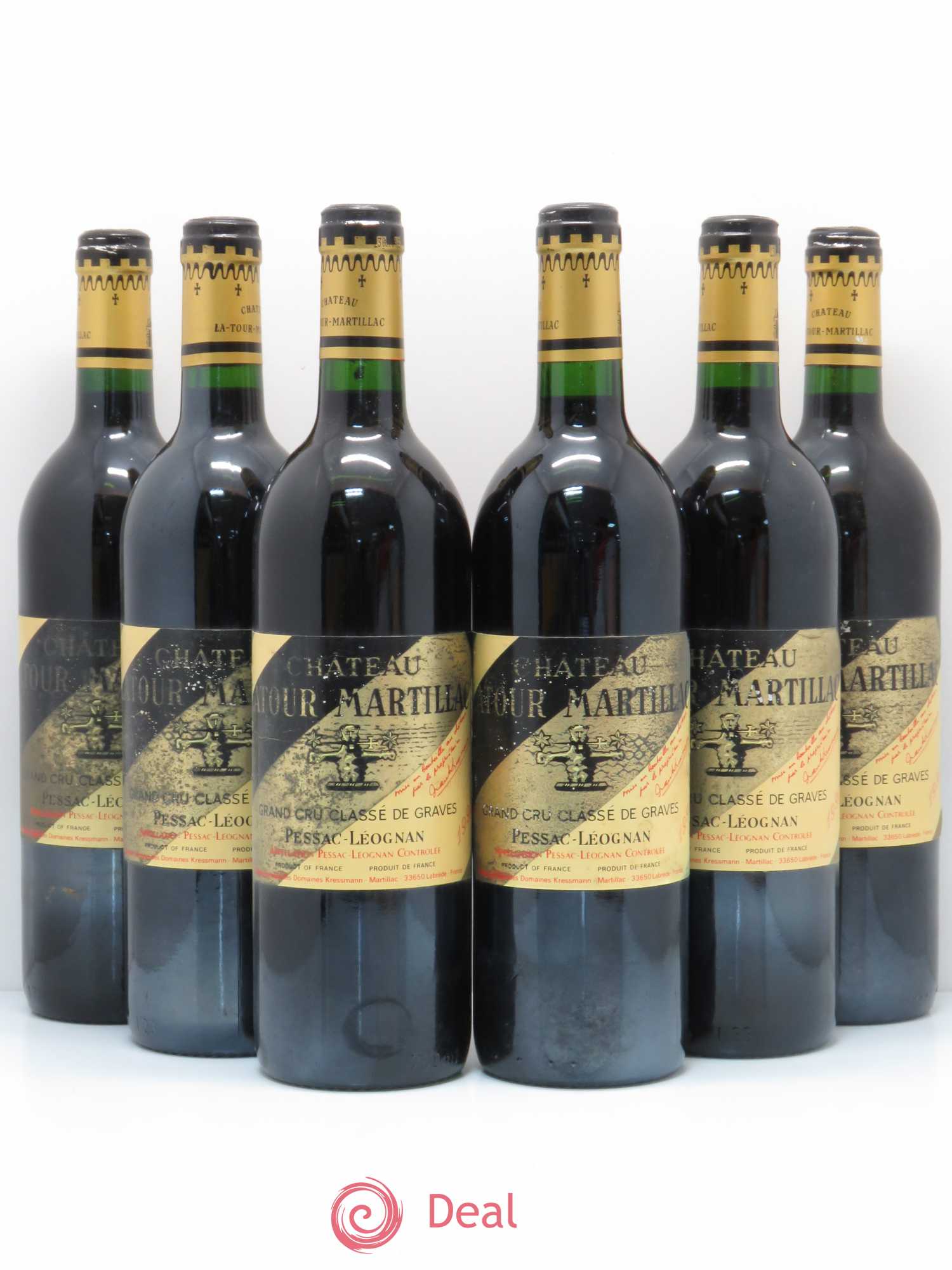 Château Latour-Martillac Cru Classé de Graves 1990 - Lot de 6 bouteilles - 0