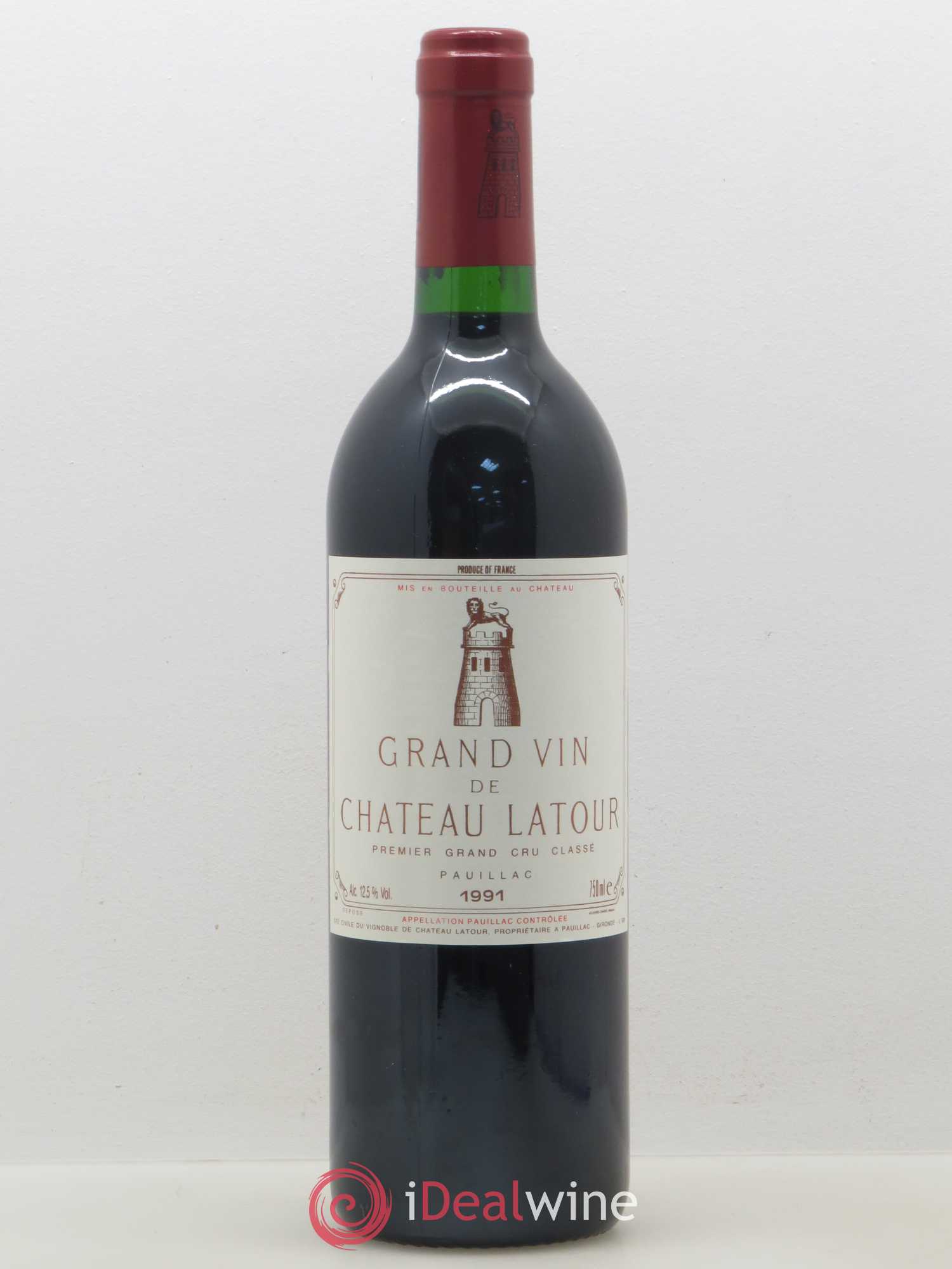 Château Latour 1er Grand Cru Classé 1991 - Lot de 1 bouteille - 0