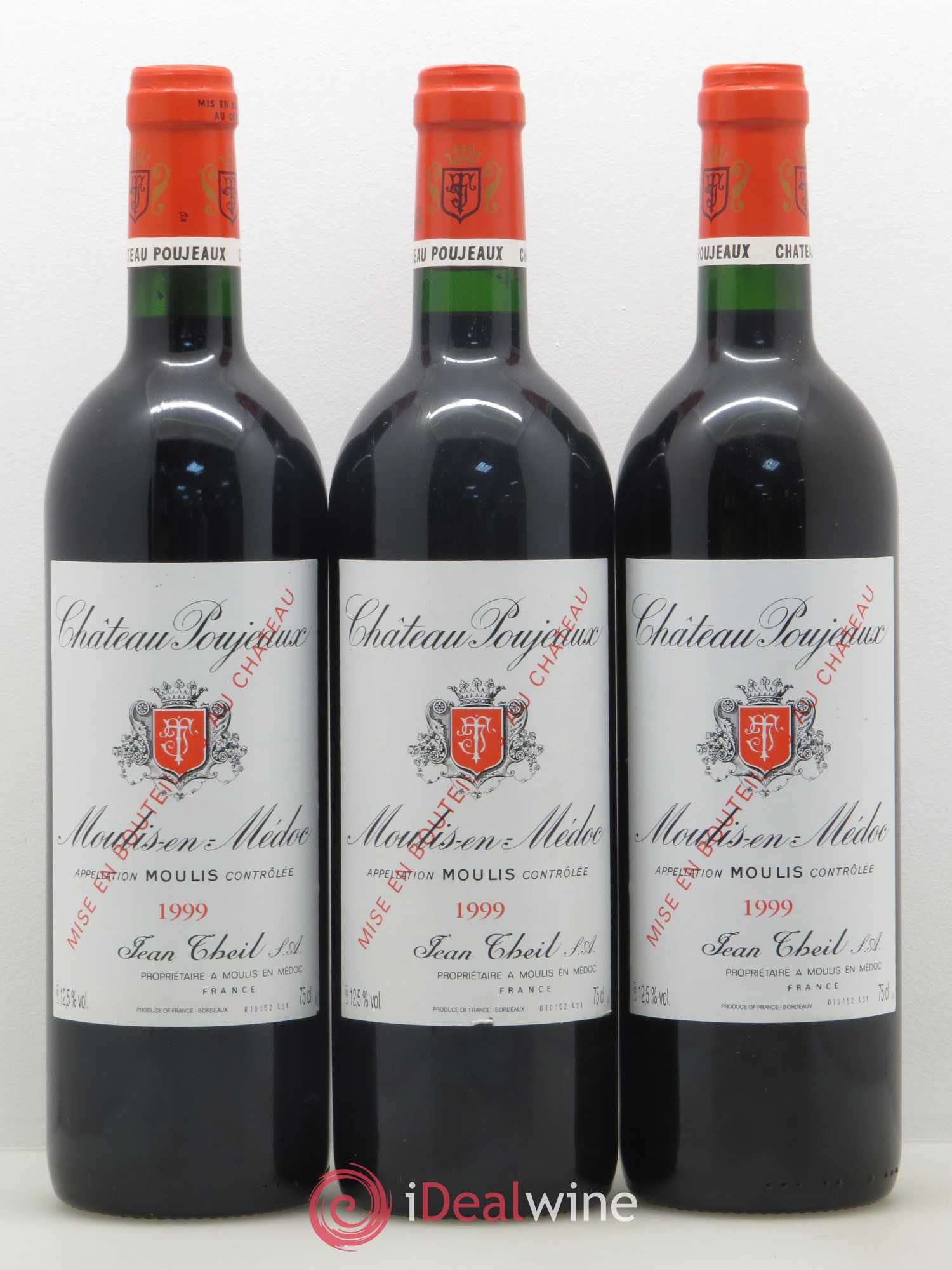 Château Poujeaux 1999 - Lot de 12 bouteilles - 1