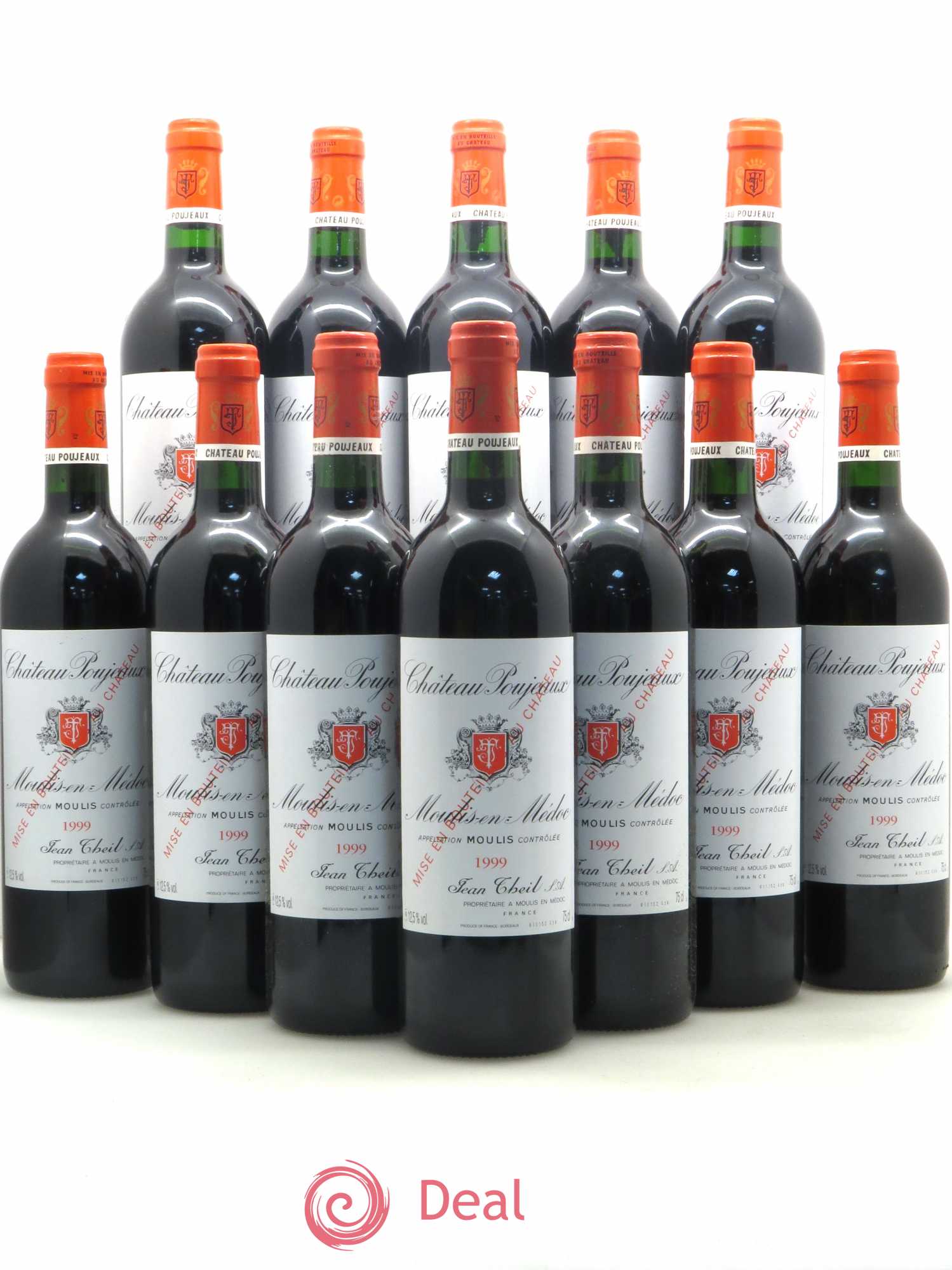 Château Poujeaux 1999 - Lot de 12 bouteilles - 0