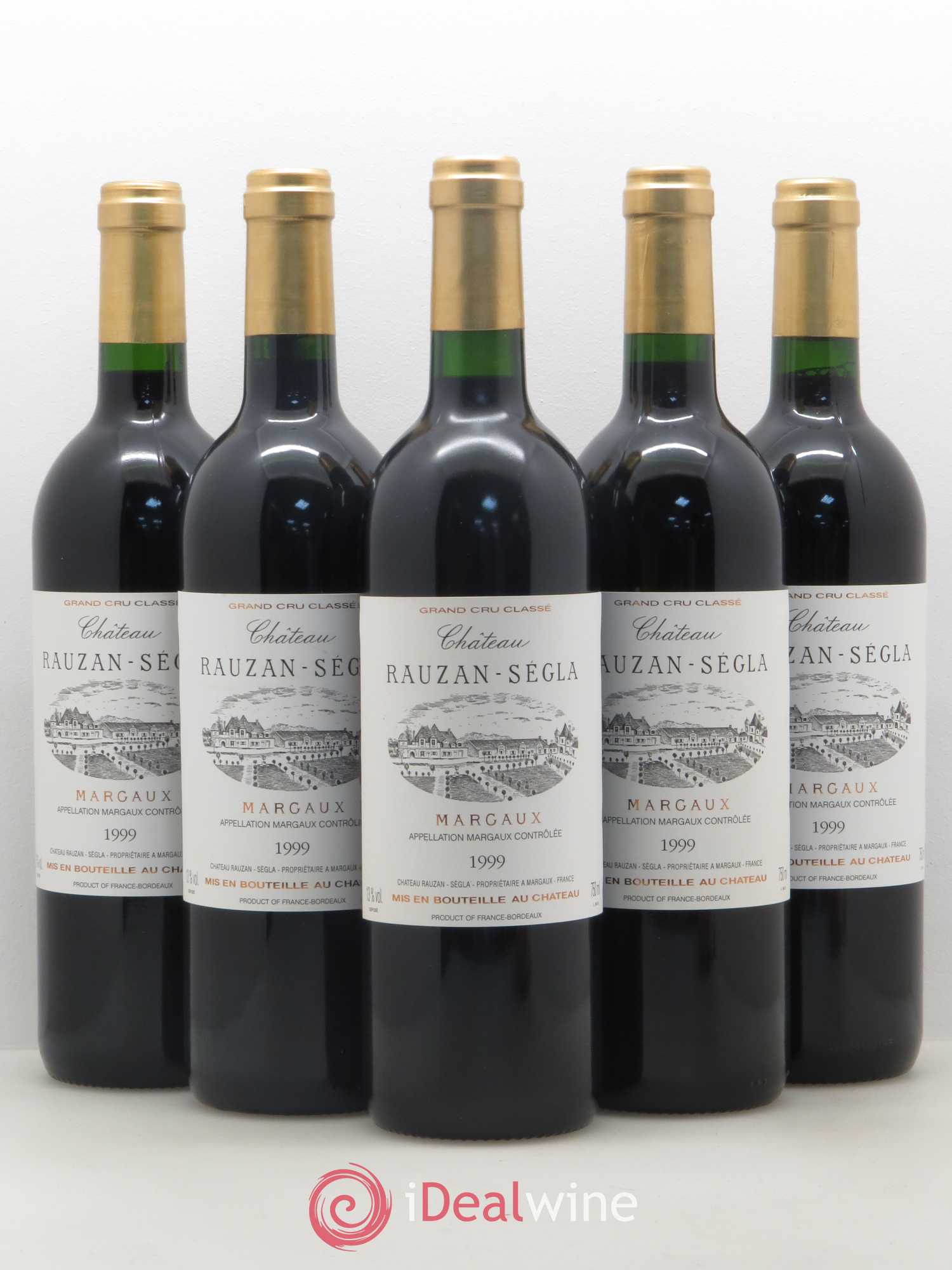 Château Rauzan Ségla Grand Cru Classé 1999 - Lot de 5 bouteilles - 0
