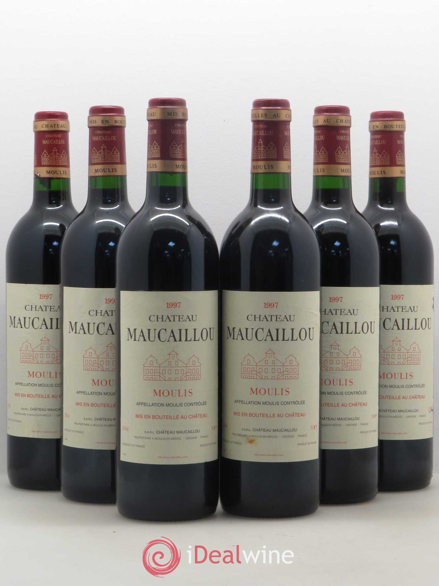 Château Maucaillou (sans prix de réserve) 1997 - Lot de 6 bouteilles - 0