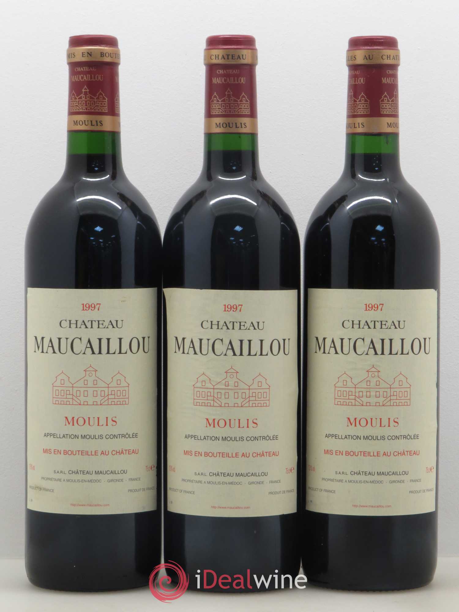 Château Maucaillou 1997 - Lot de 3 bouteilles - 0