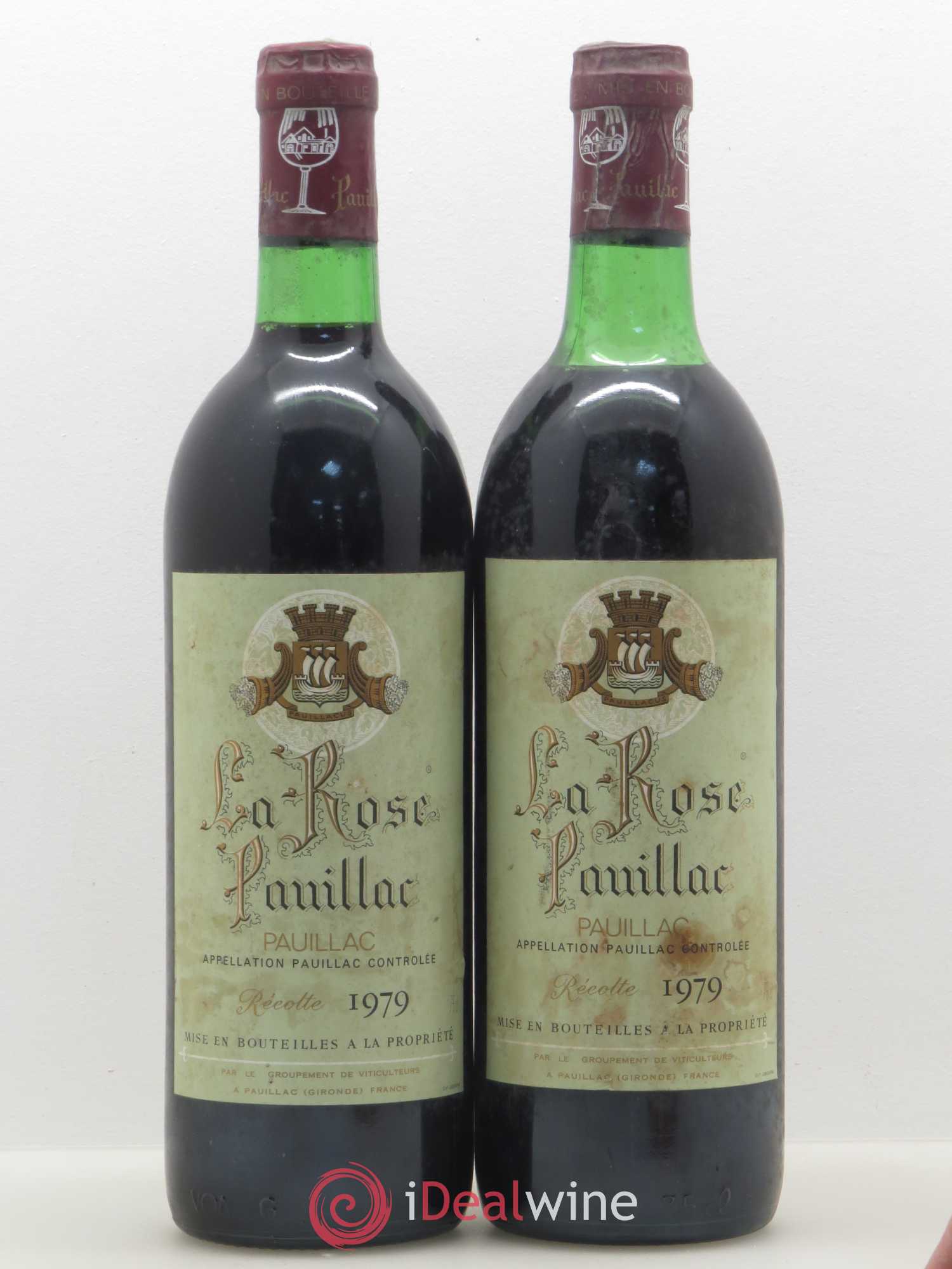 La Rose Pauillac 1979 - Lot de 2 bouteilles - 0