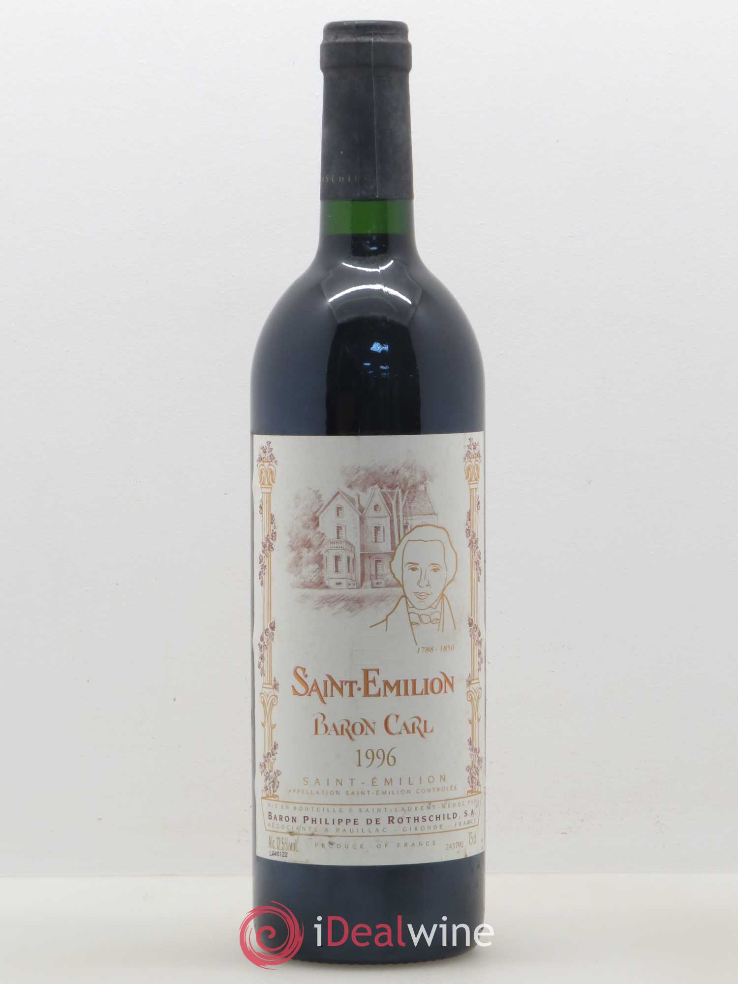 Saint-Émilion Baron Carl 1996 - Posten von 1 Flasche - 0