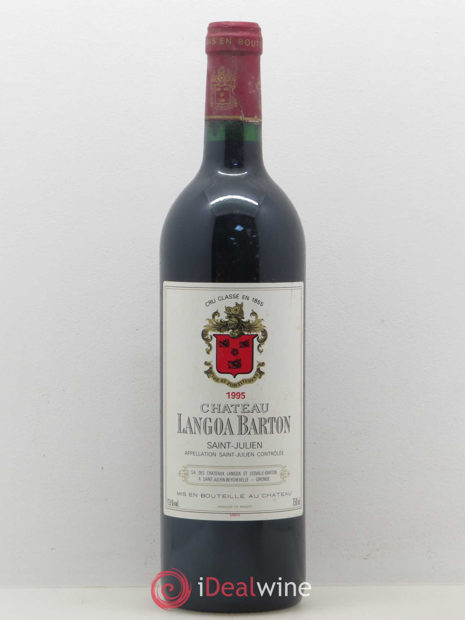 Château Langoa Barton 3ème Grand Cru Classé 1995 - Lot de 1 bouteille - 0