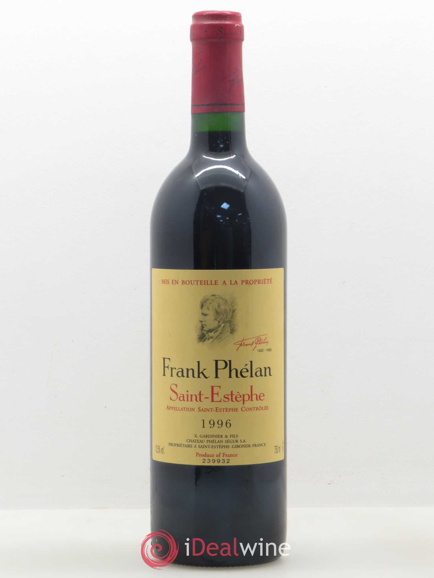 Frank Phélan Second Vin 1996 - Lot de 1 bouteille - 0