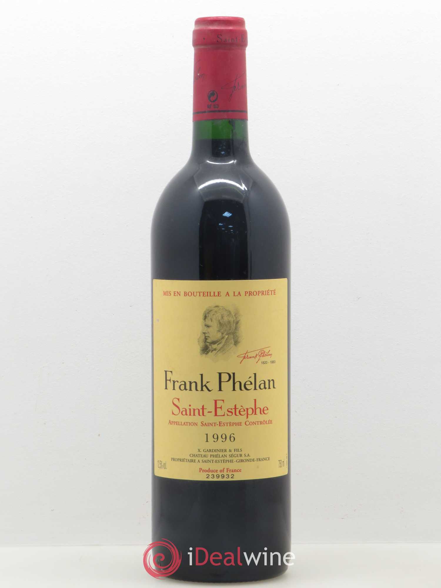 Frank Phélan Second Vin 1996 - Lot de 1 bouteille - 0