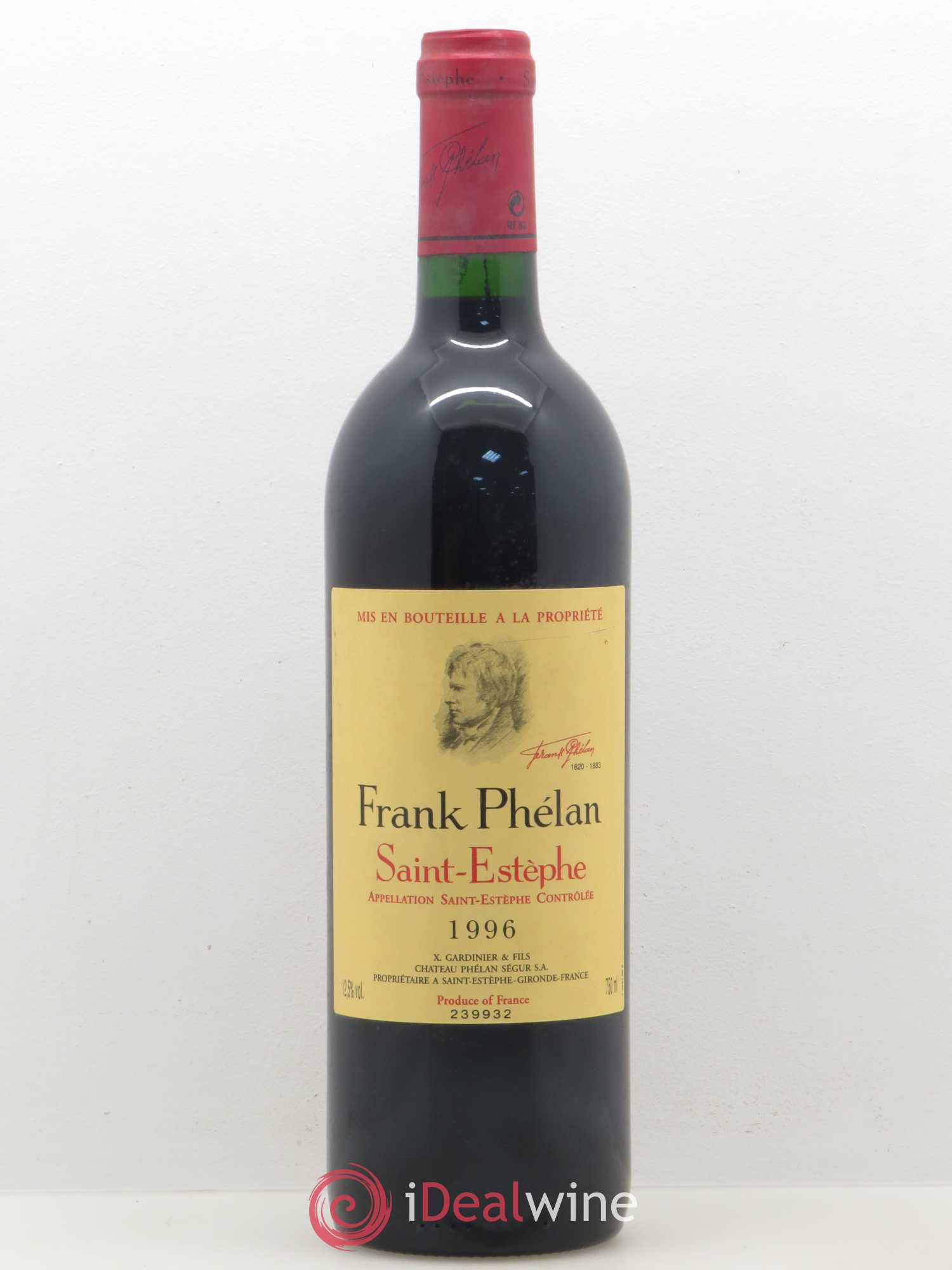 Frank Phélan Second Vin 1996 - Lot de 1 bouteille - 0