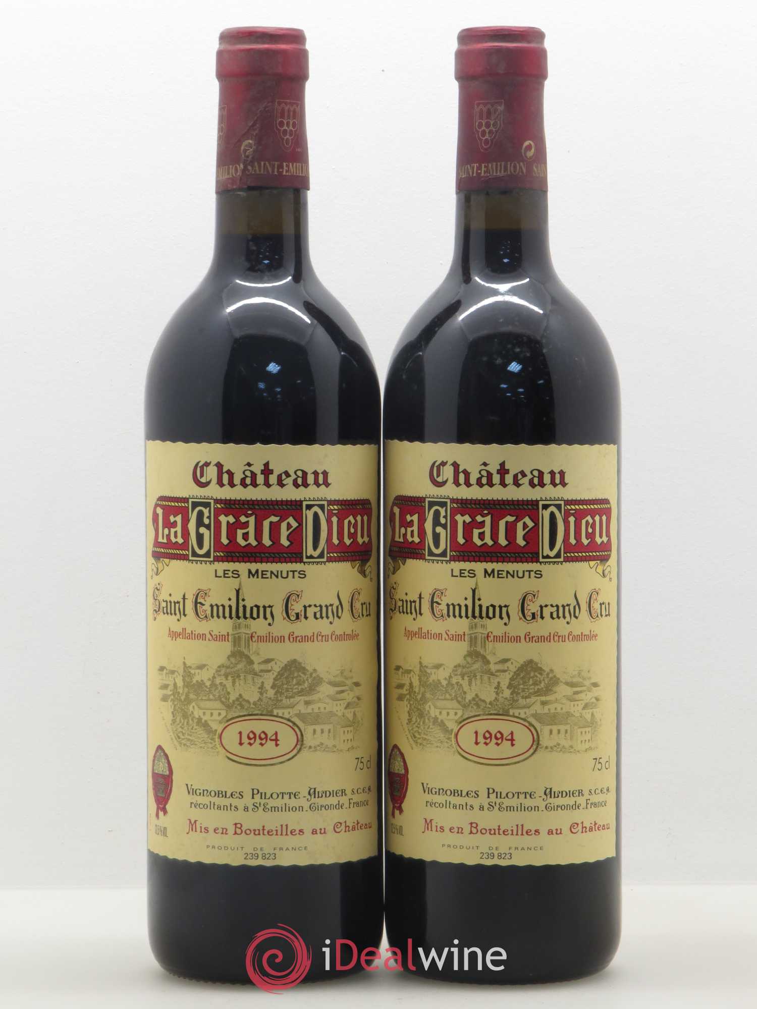 Château la Grâce Dieu 1994 - Lot de 2 bouteilles - 0