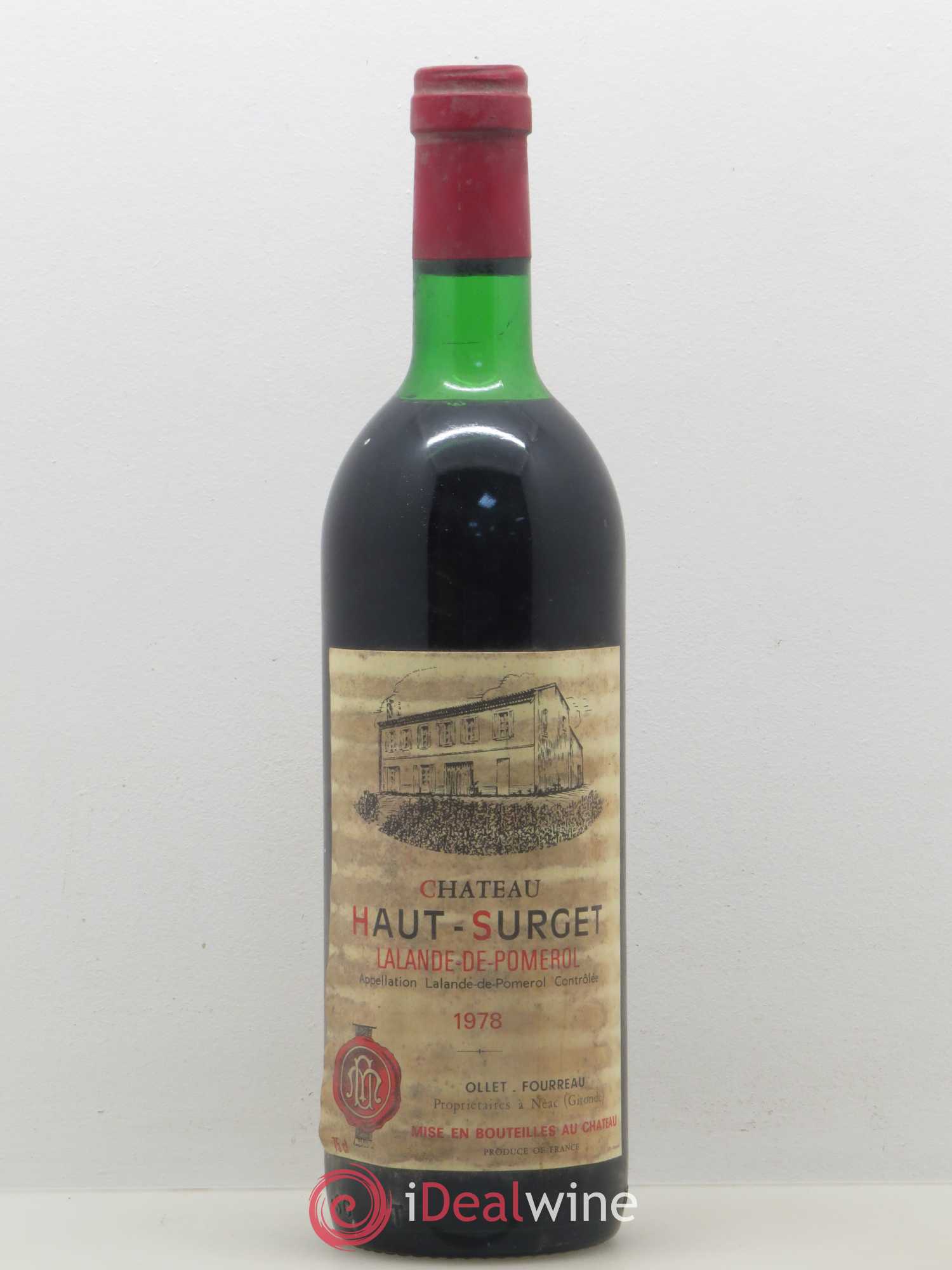 Bordeaux Chateau Haut-Surget Lalande de Pomerol 1978 - Posten von 1 Flasche - 0